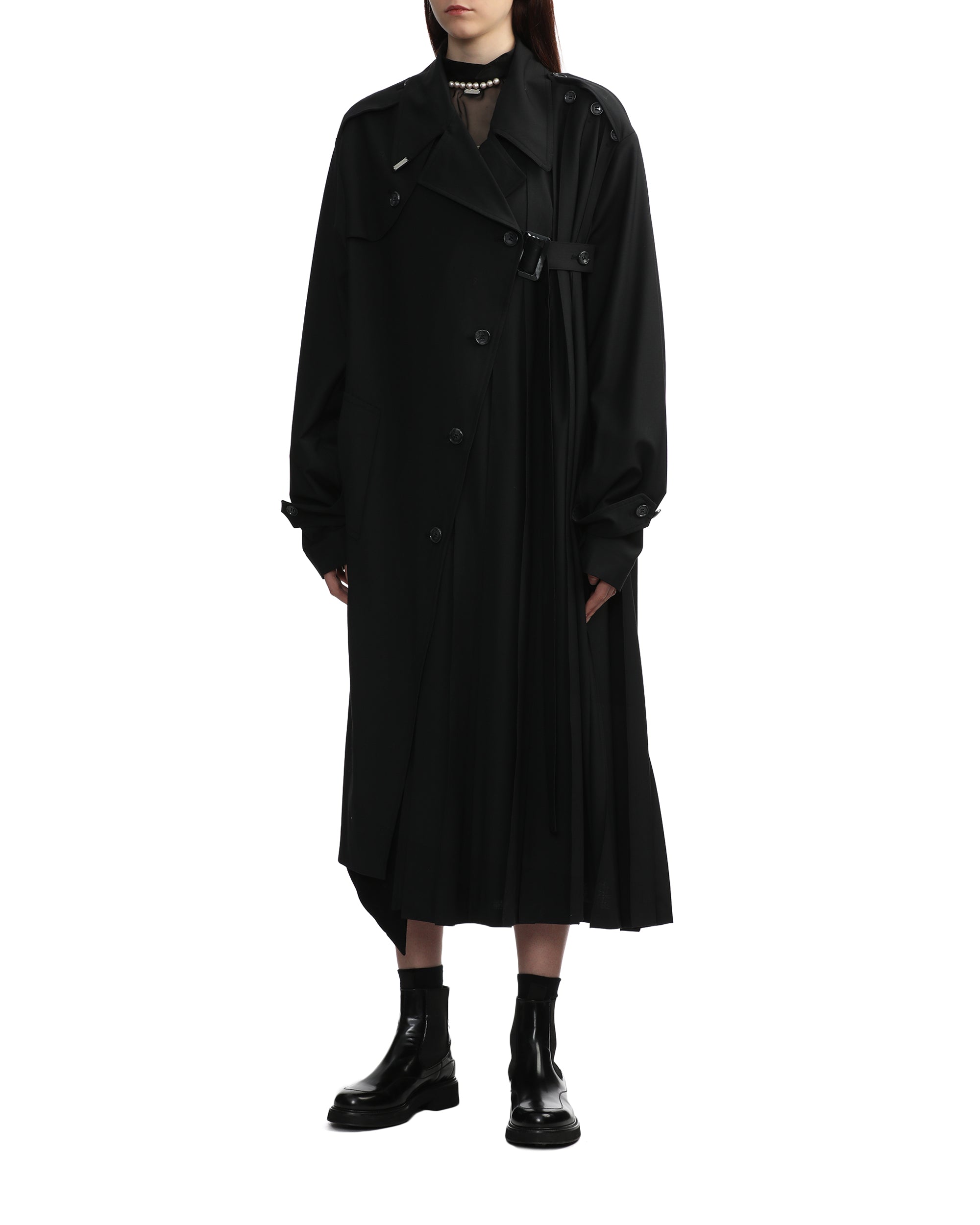 MIKAGE SHIN Pleat coat