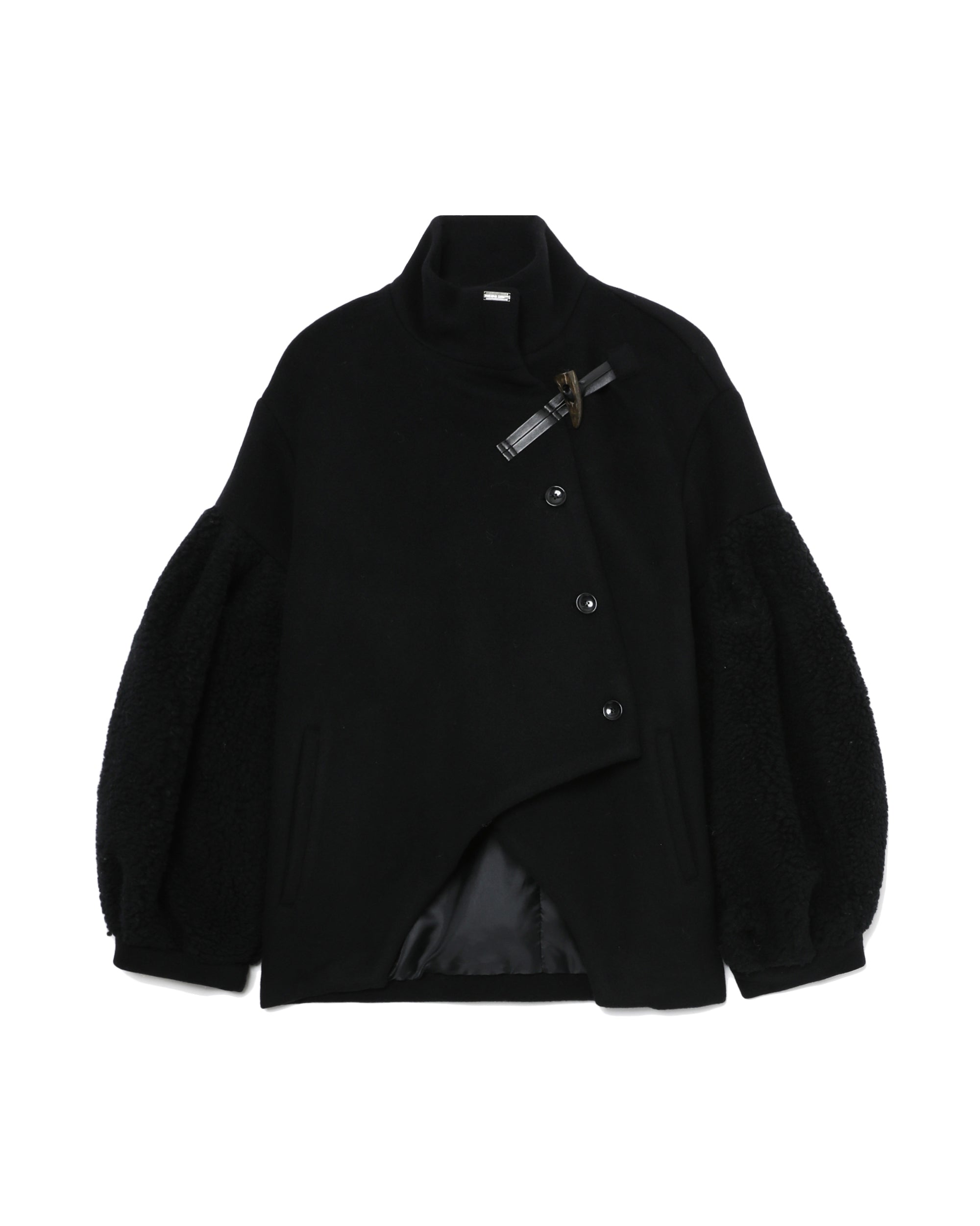 MIKAGE SHIN Bias cut short duffle coat