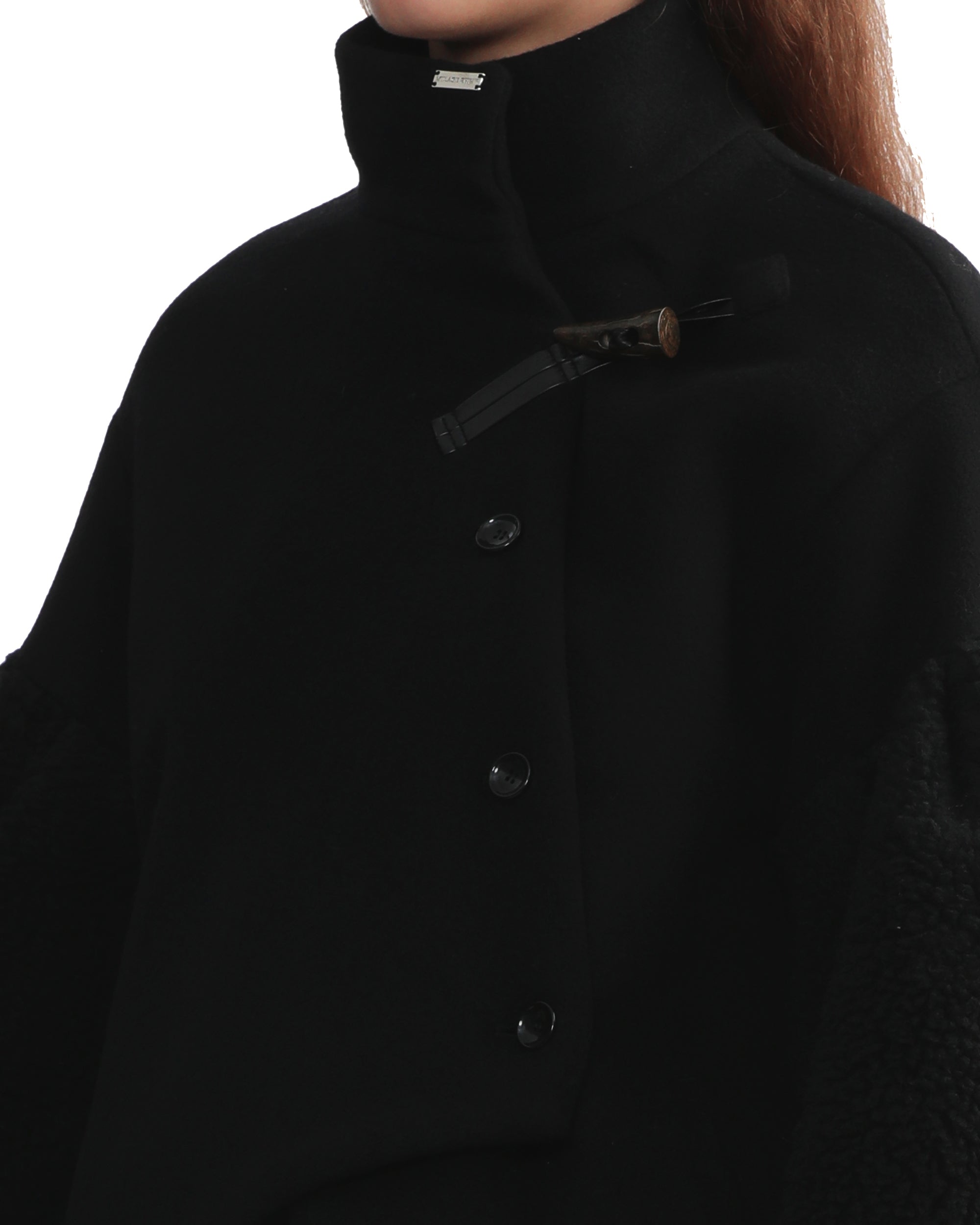 MIKAGE SHIN Bias cut short duffle coat