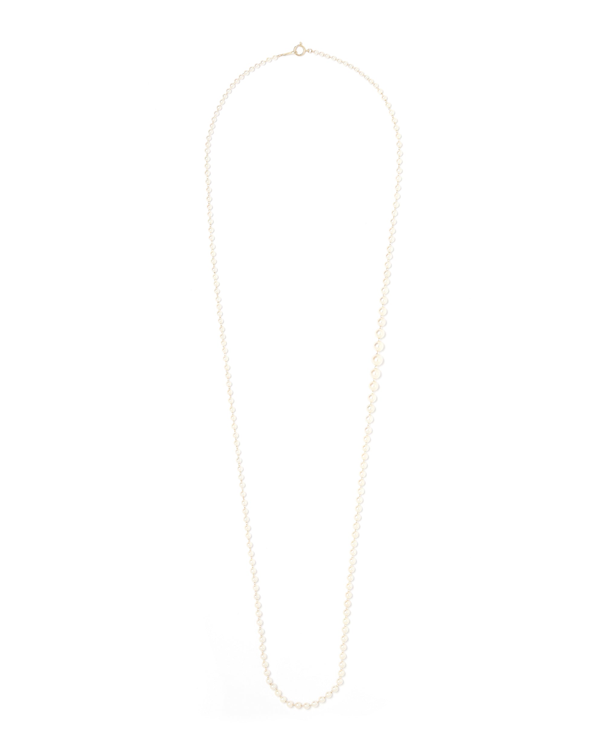 MIZUKI Long pearl necklace