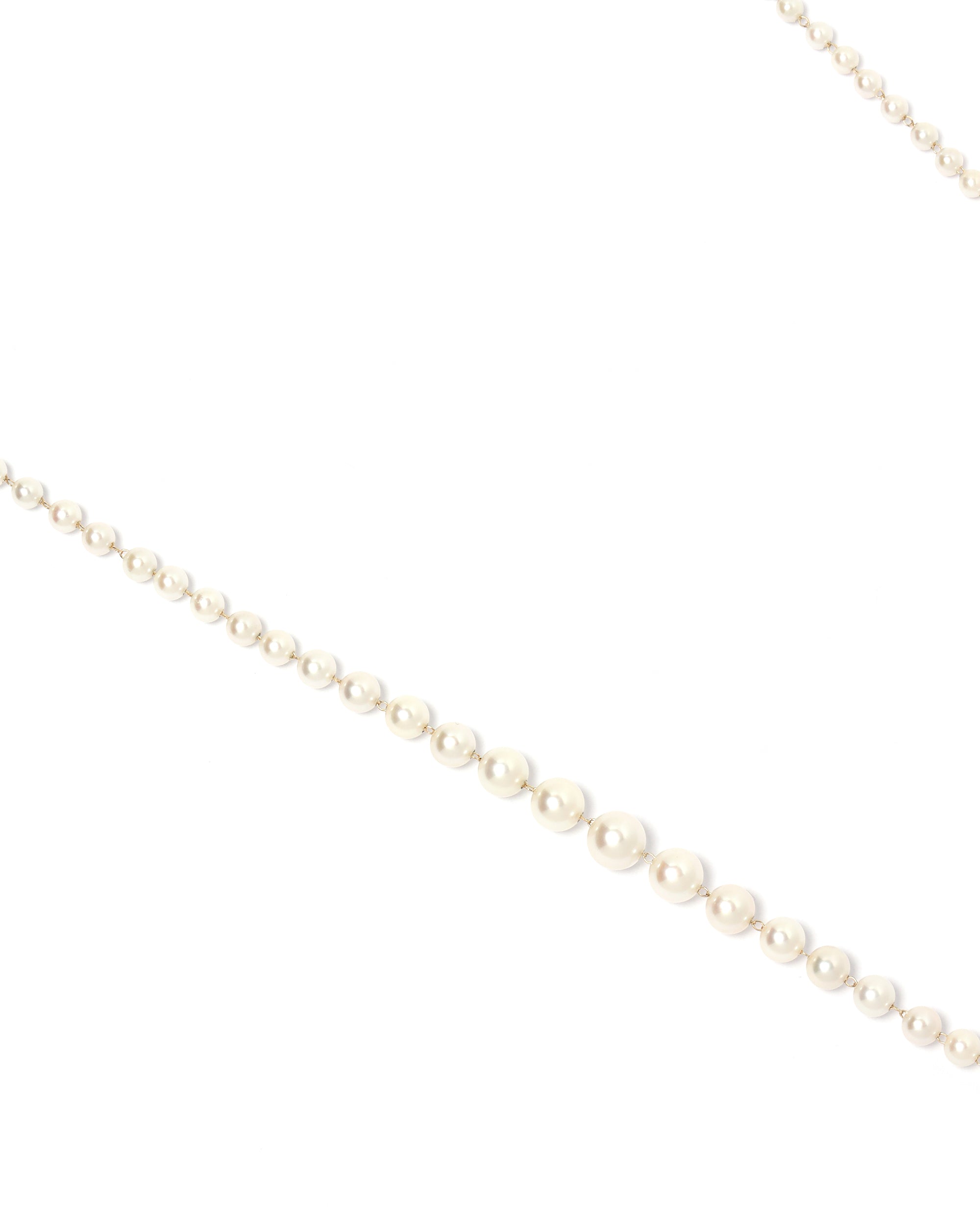 MIZUKI Long pearl necklace