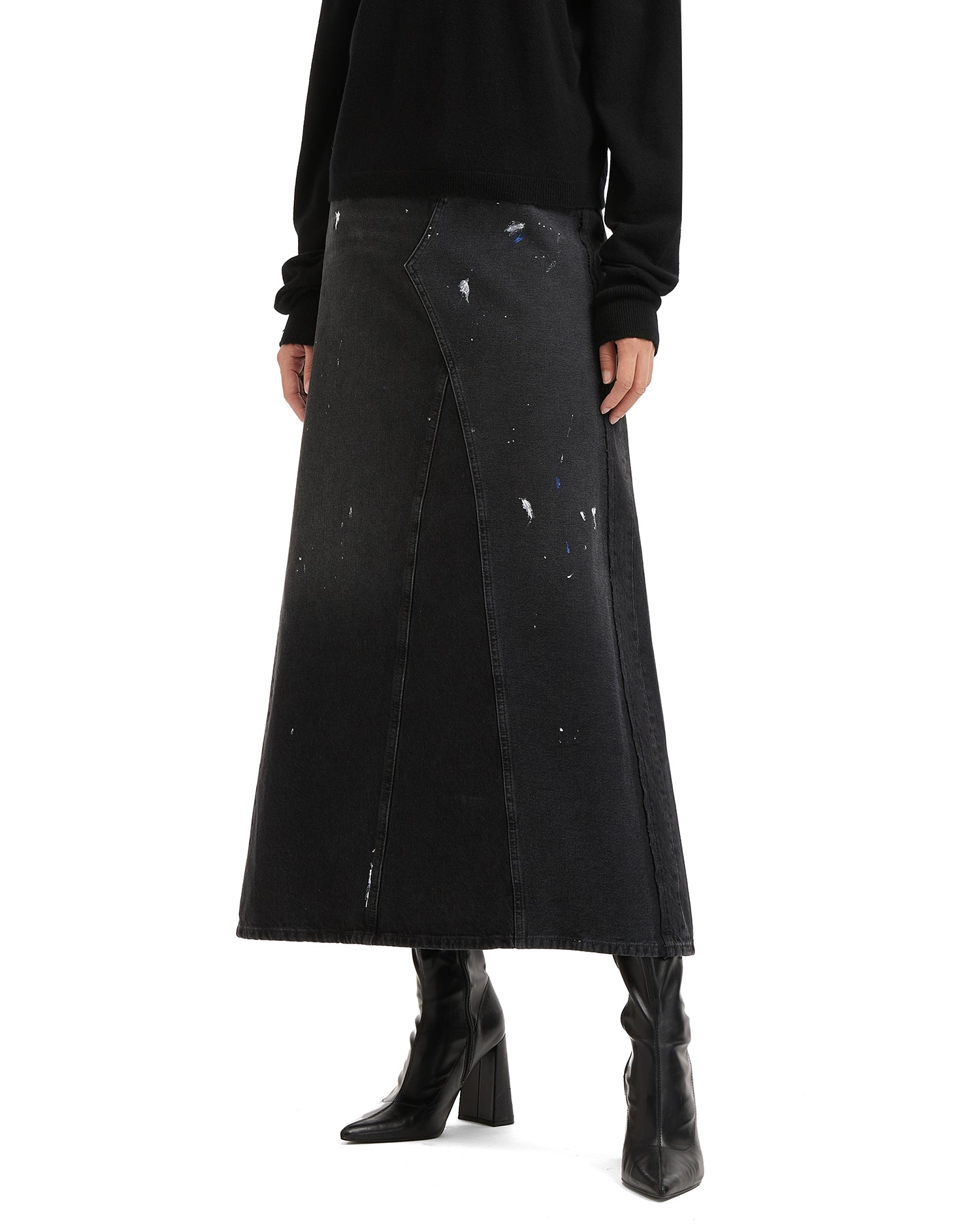 MM6 MAISON MARGIELA Painted denim skirt