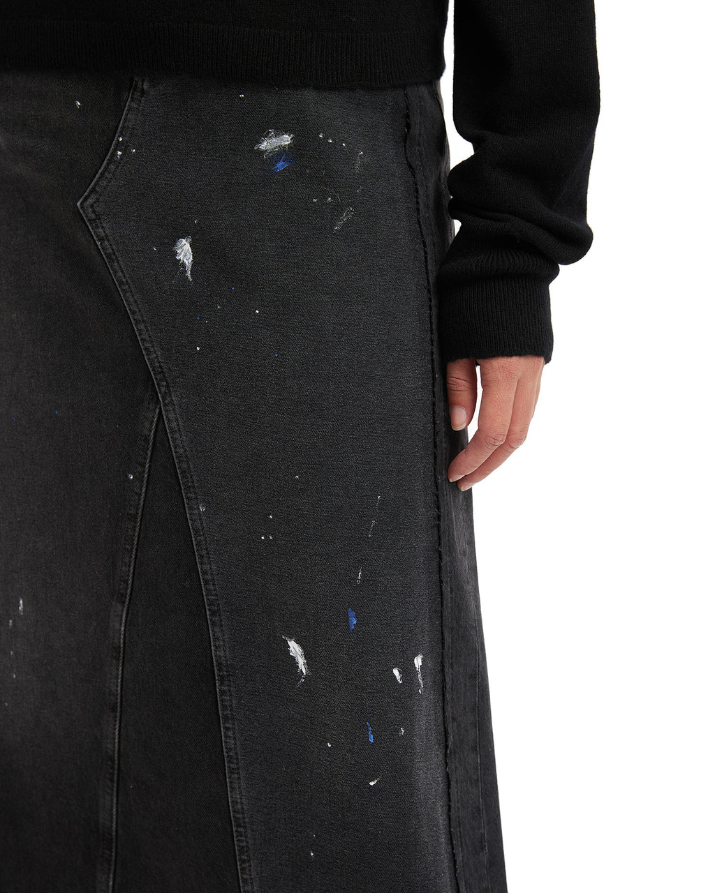 MM6 MAISON MARGIELA Painted denim skirt
