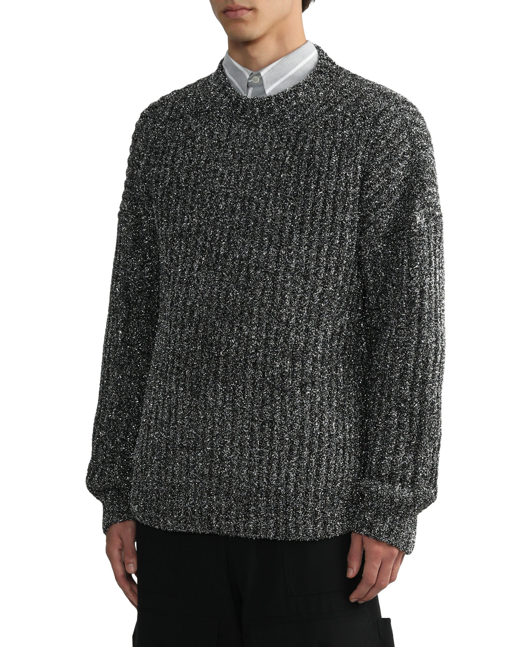 MSGM Metal blend crewneck sweater
