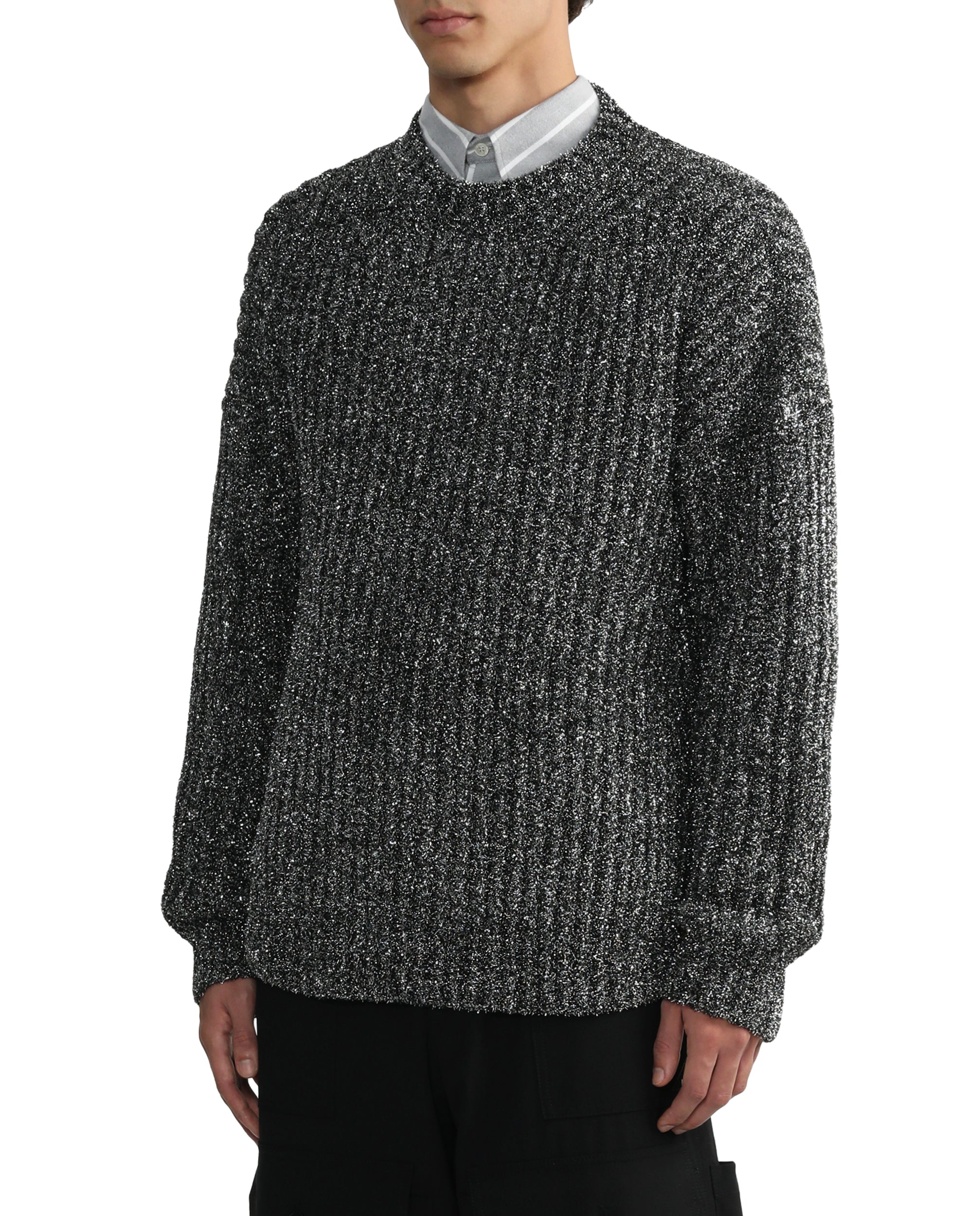 MSGM Metal blend crewneck sweater