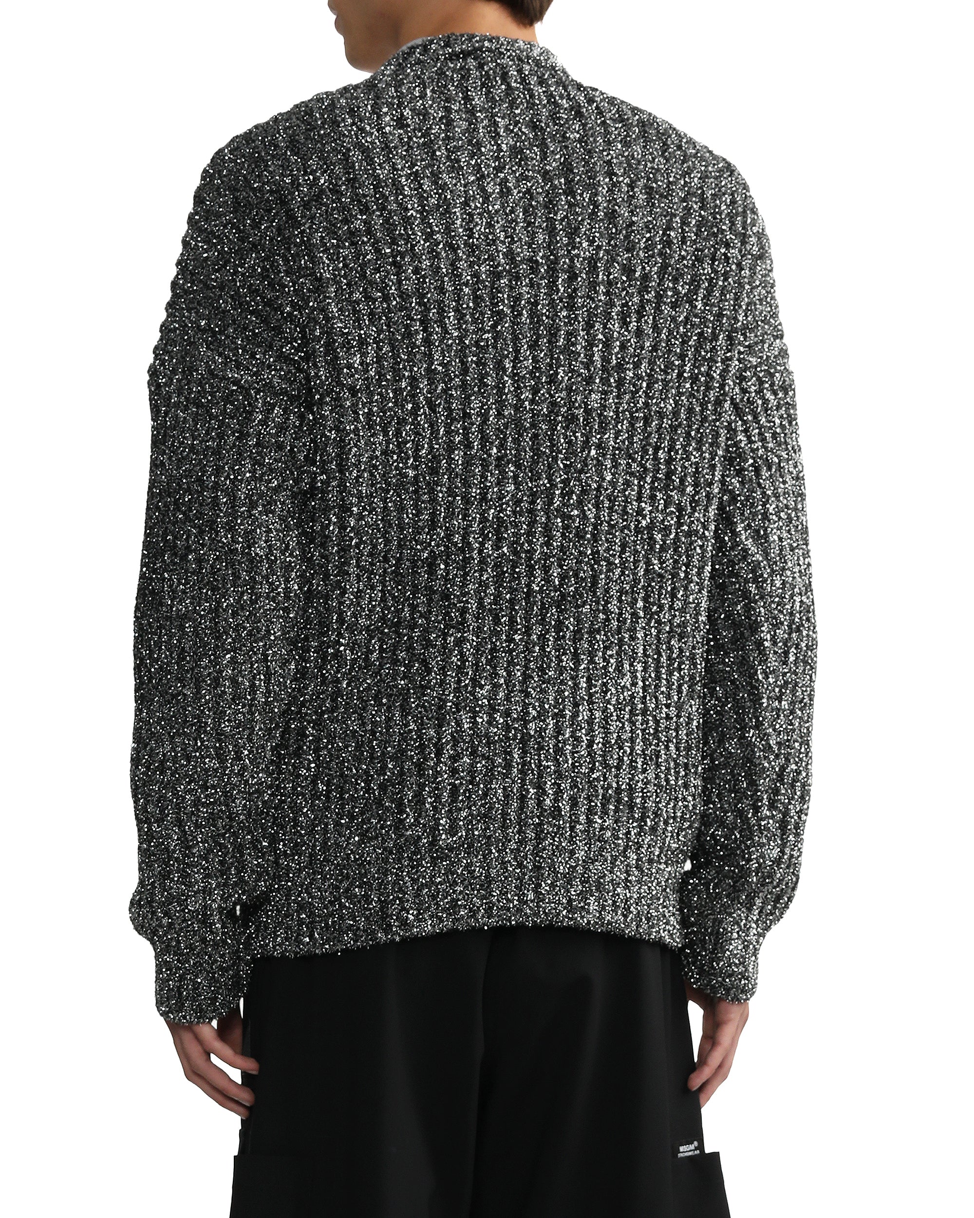 MSGM Metal blend crewneck sweater