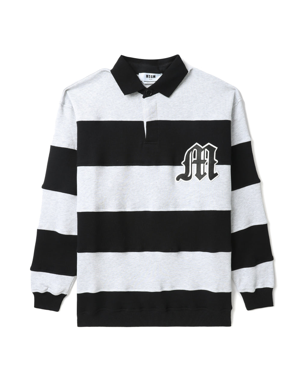 MSGM Striped polo sweatshirt