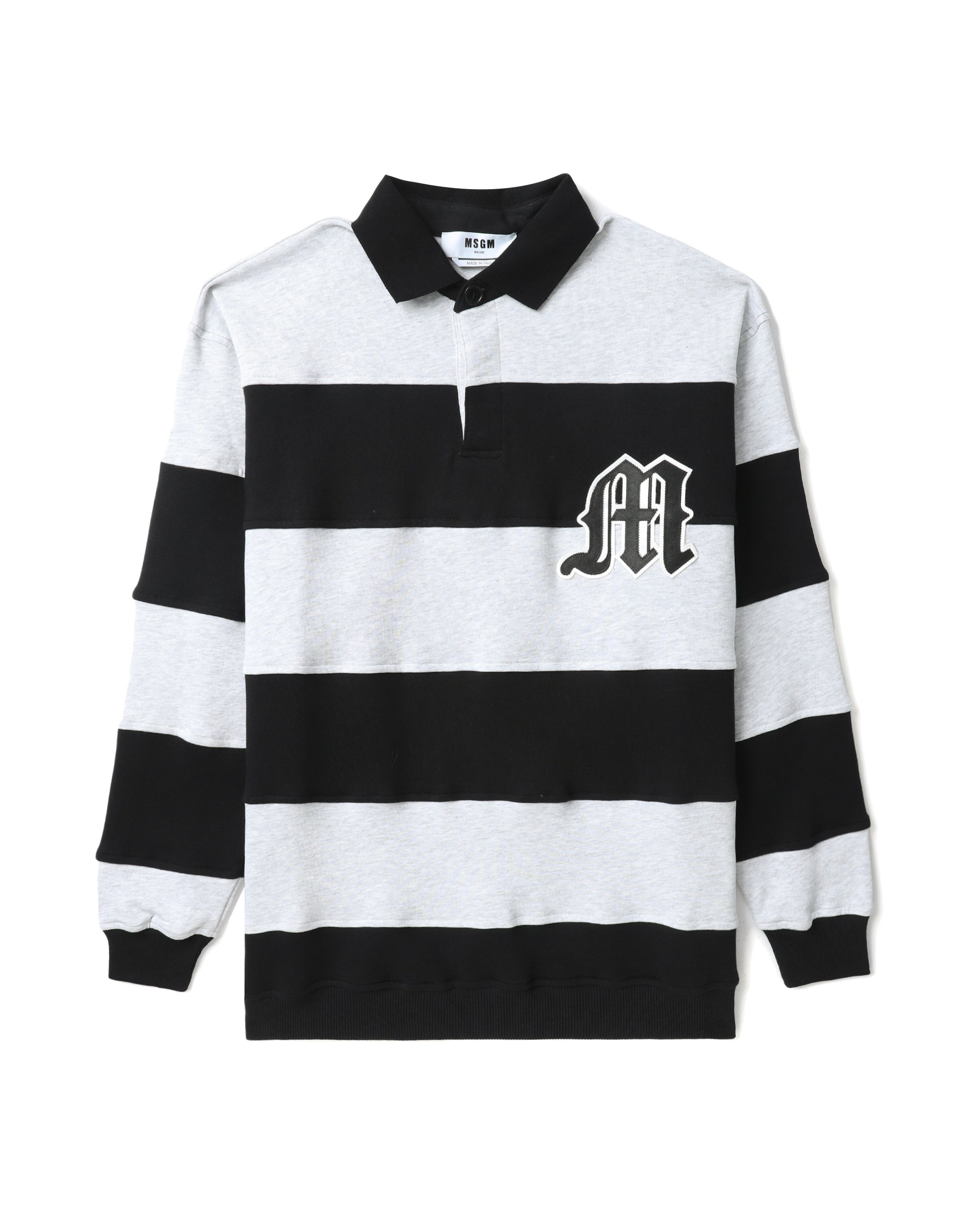 MSGM Striped polo sweatshirt