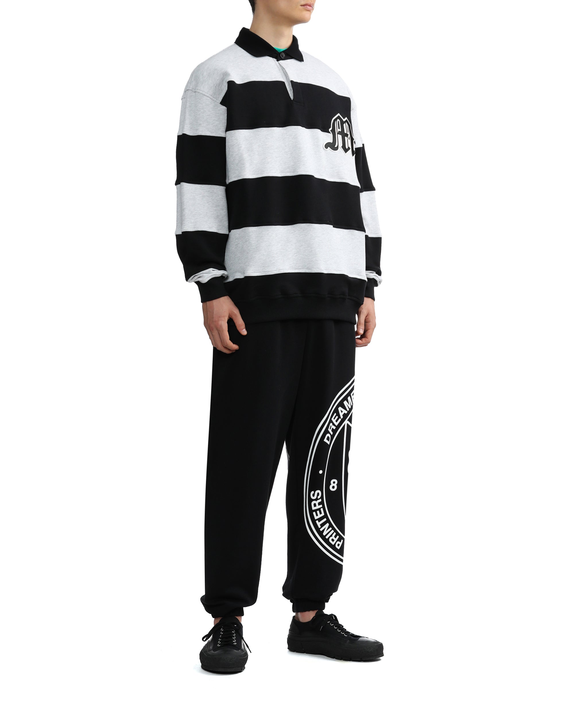 MSGM Striped polo sweatshirt