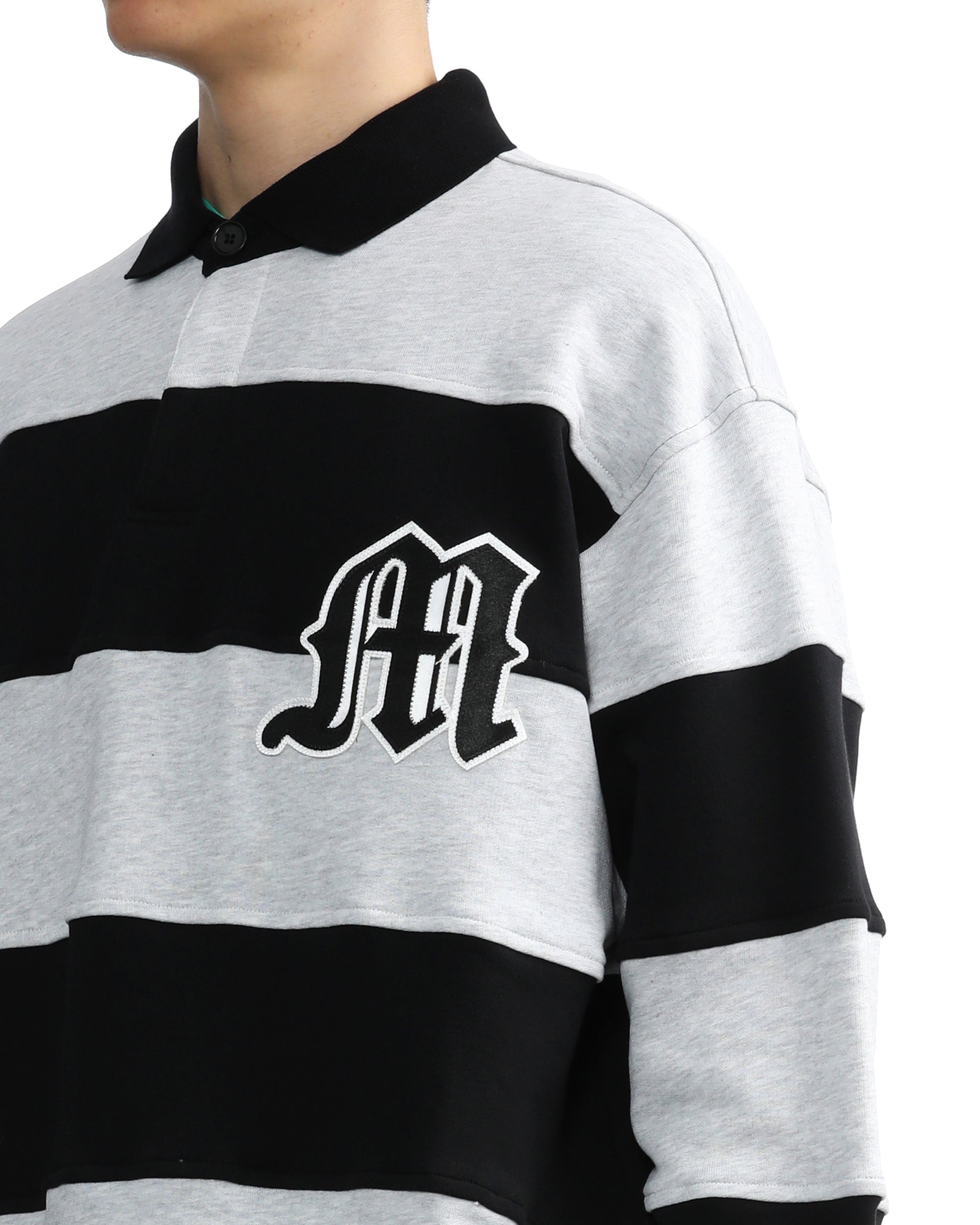 MSGM Striped polo sweatshirt