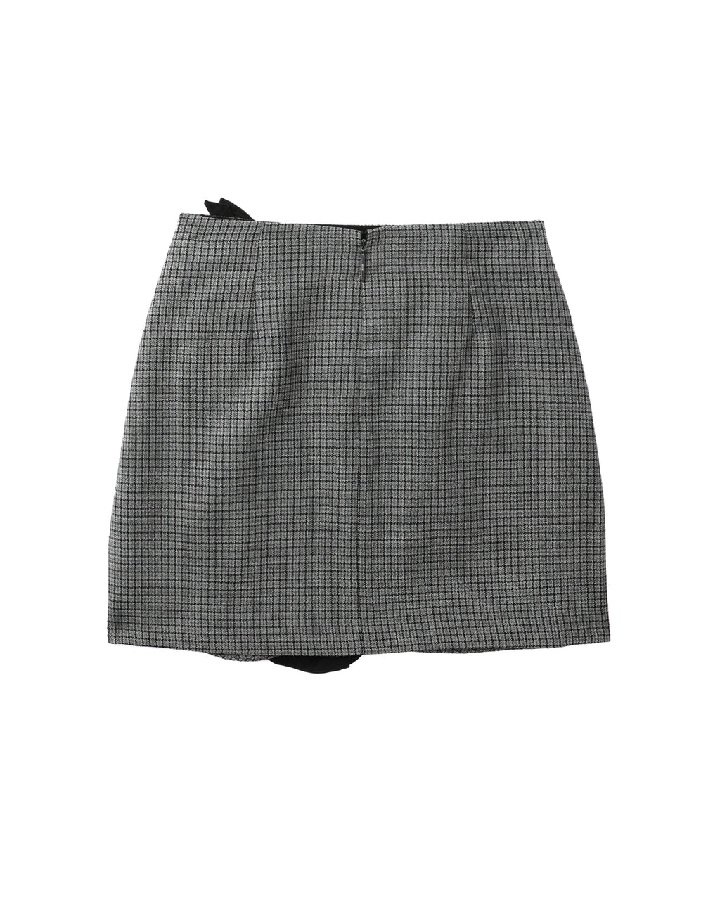 MSGM Ruffle detail checked mini skirt
