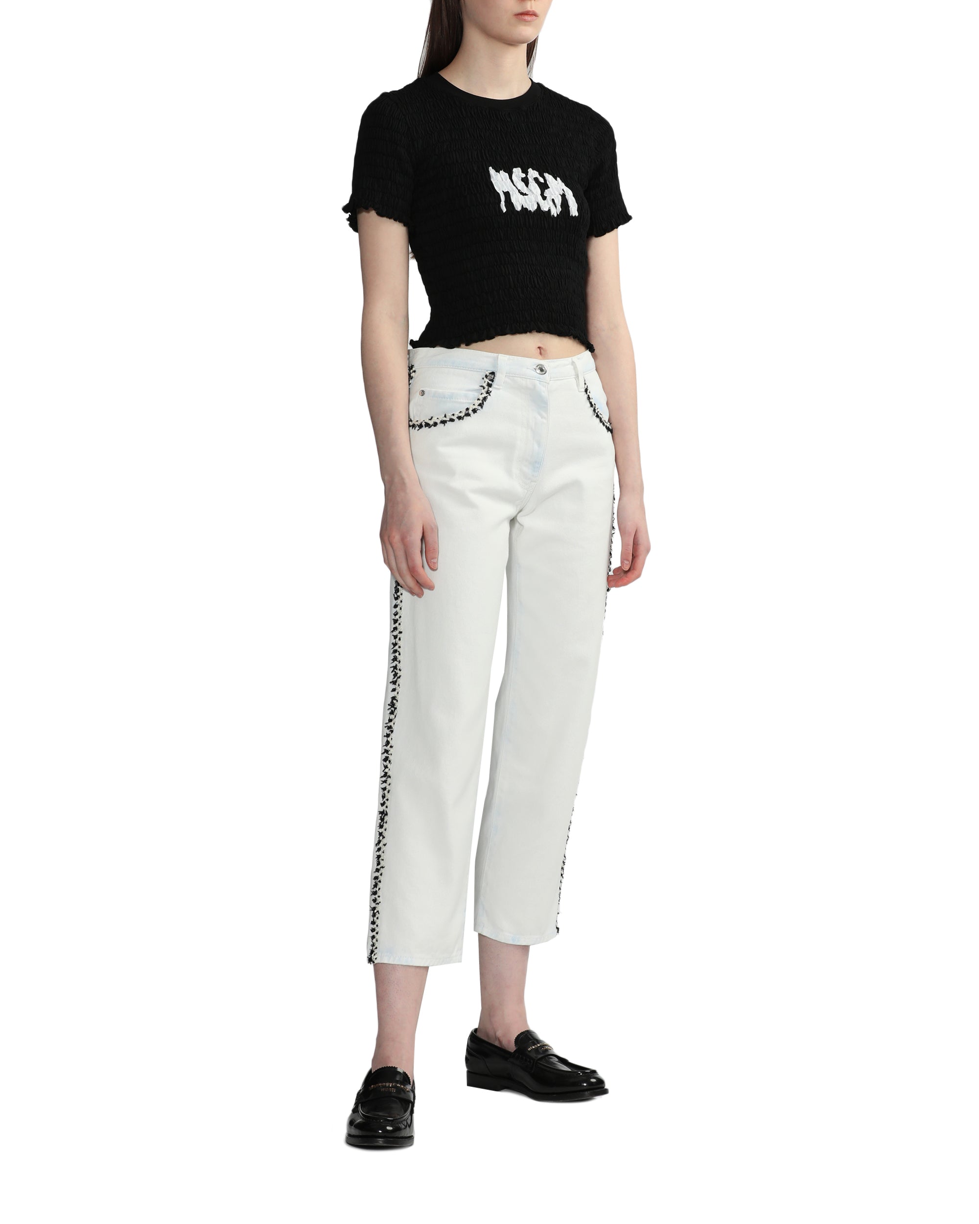 MSGM Straight crop jeans