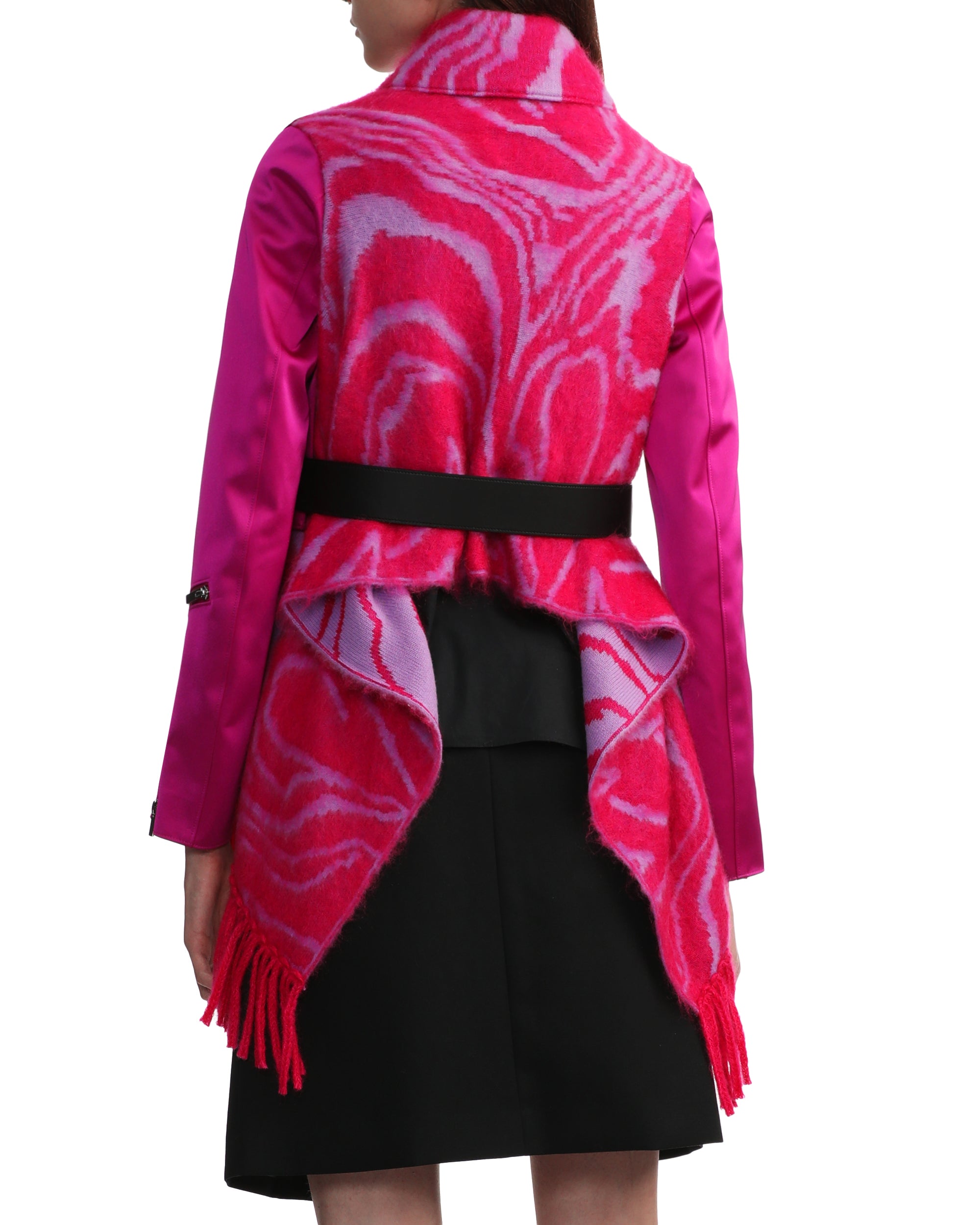 NOIR KEI NINOMIYA Scarf biker jacket