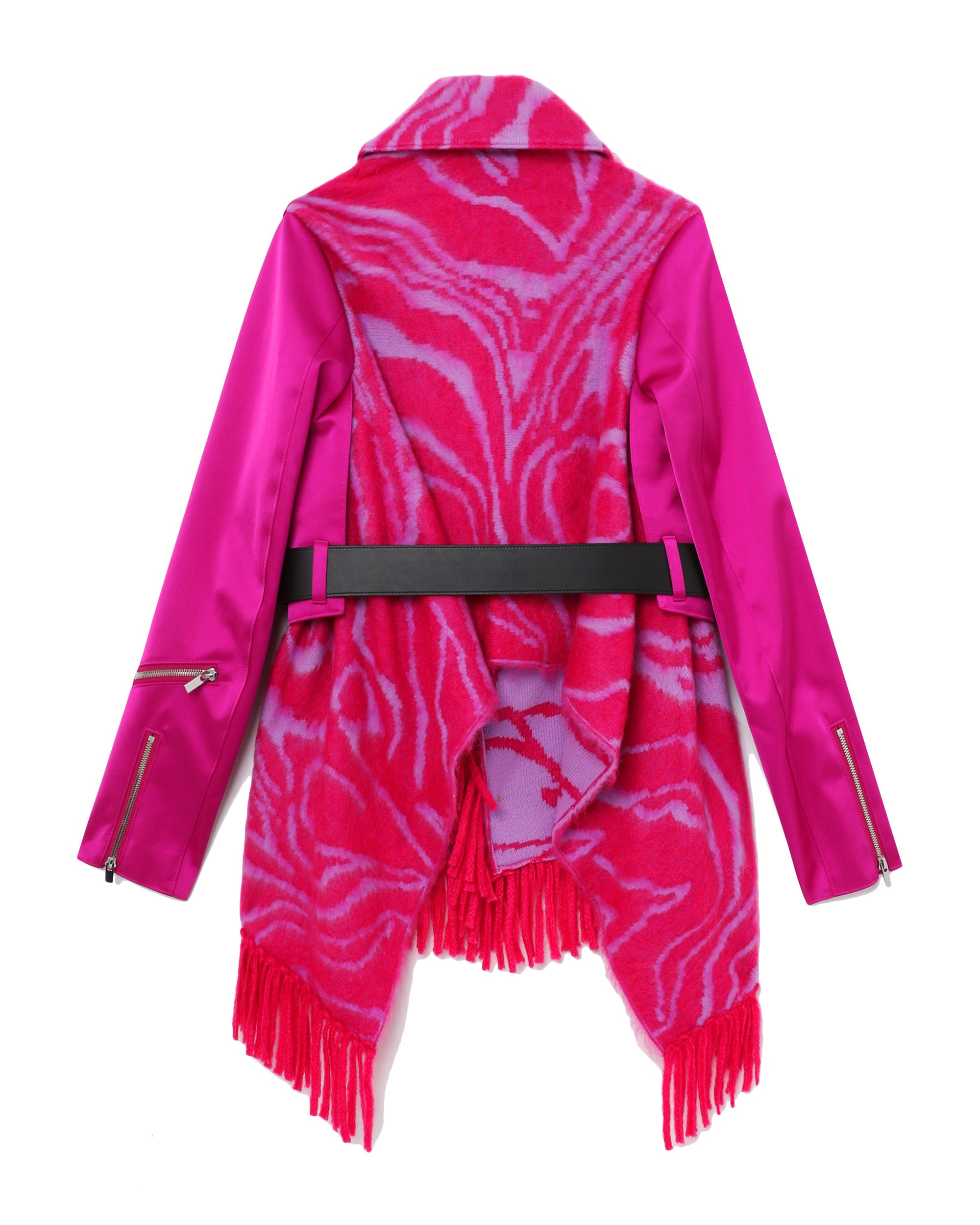 NOIR KEI NINOMIYA Scarf biker jacket