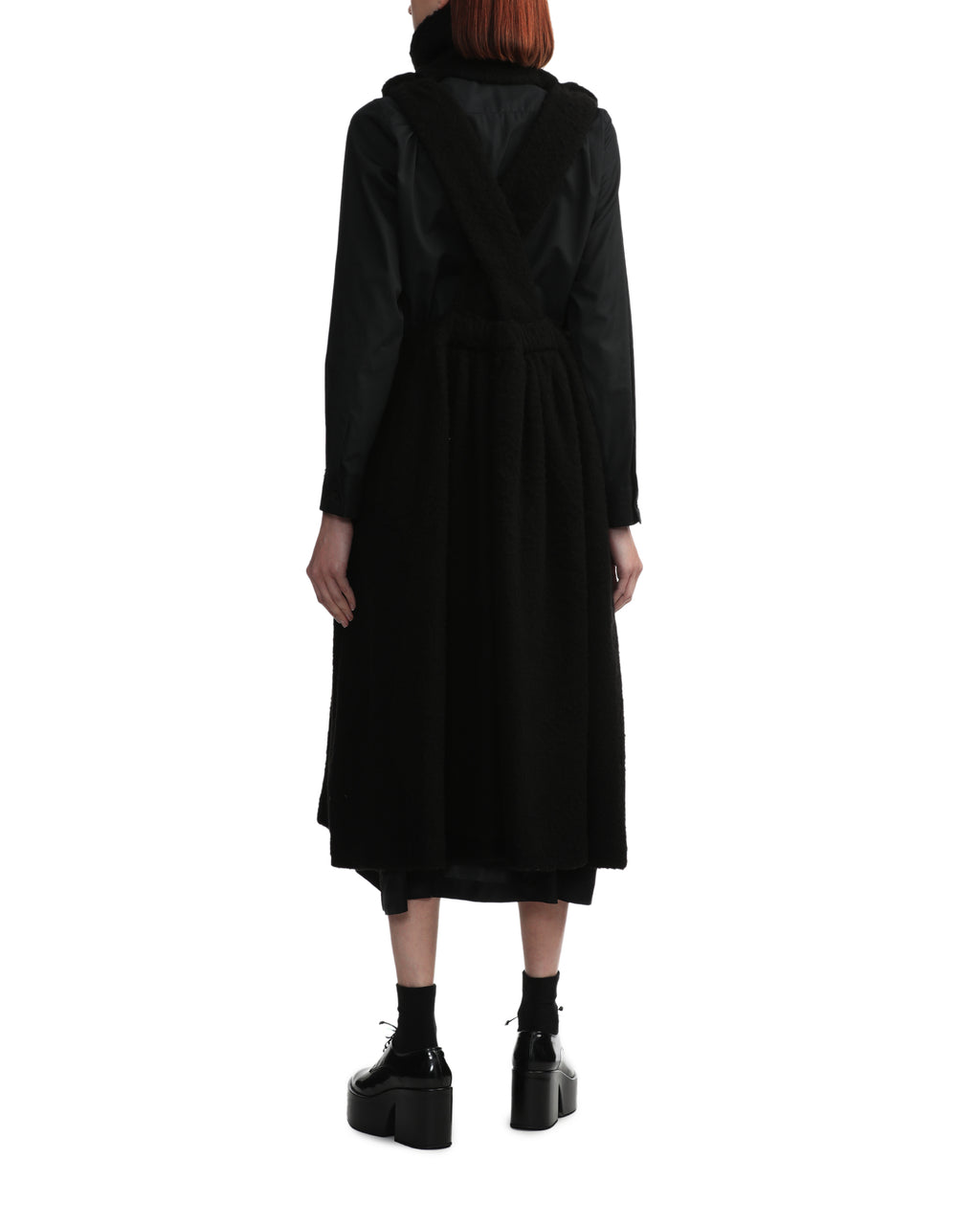 NOIR KEI NINOMIYA Buttoned high neck dress