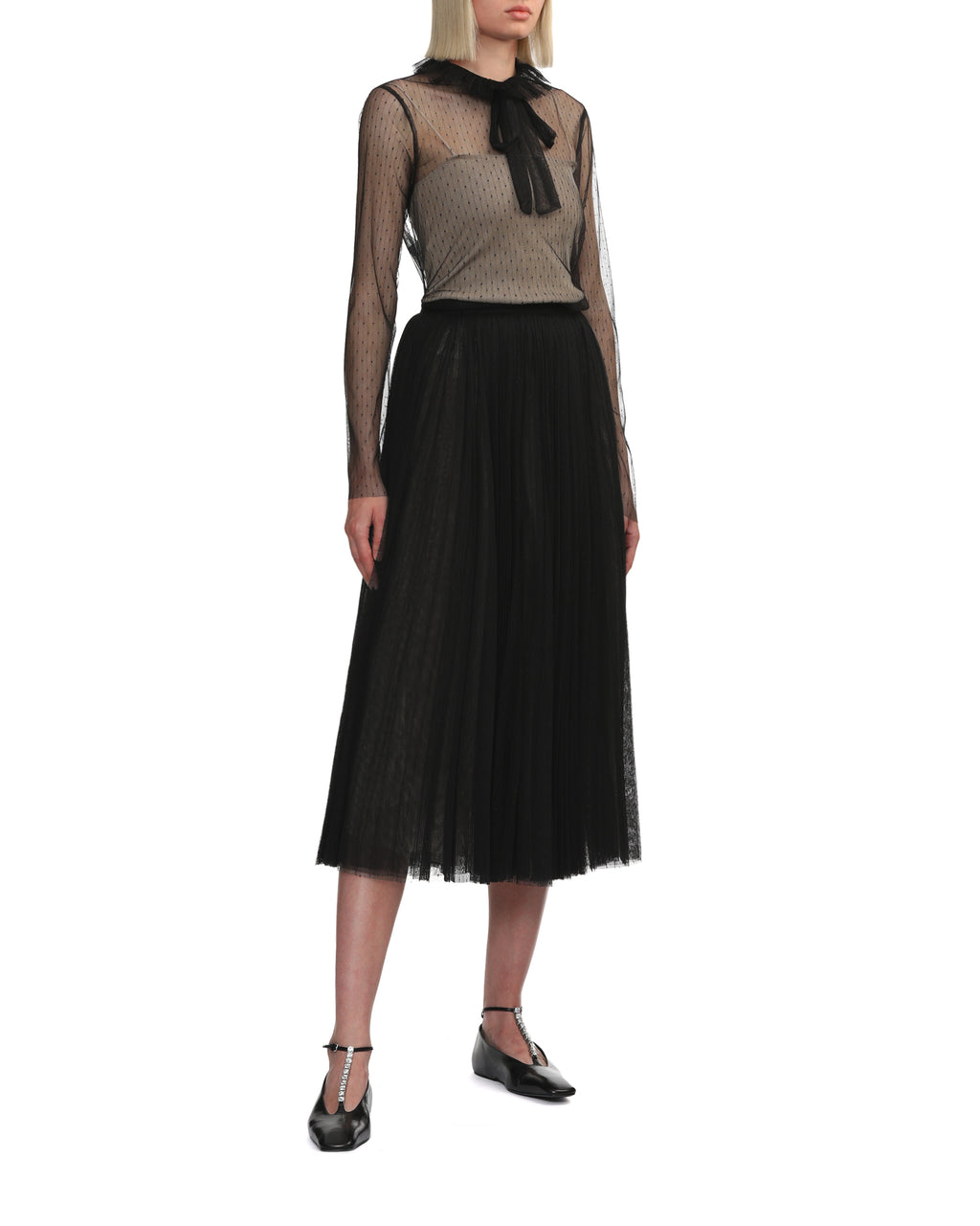 PHILOSOPHY DI LORENZO SERAFINI Sheer tulle top