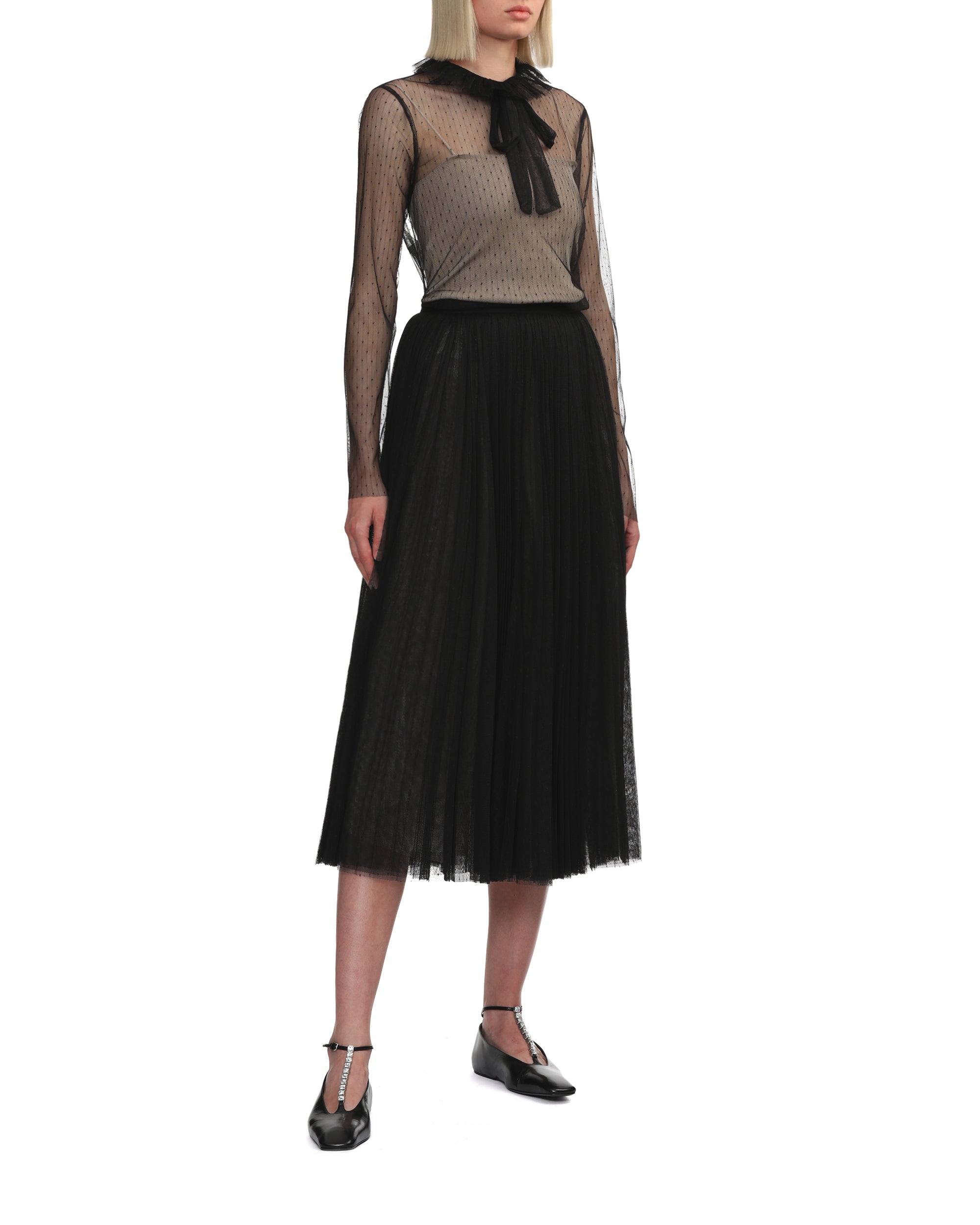 PHILOSOPHY DI LORENZO SERAFINI Sheer tulle top