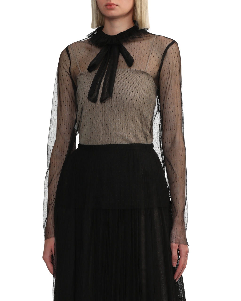 PHILOSOPHY DI LORENZO SERAFINI Sheer tulle top