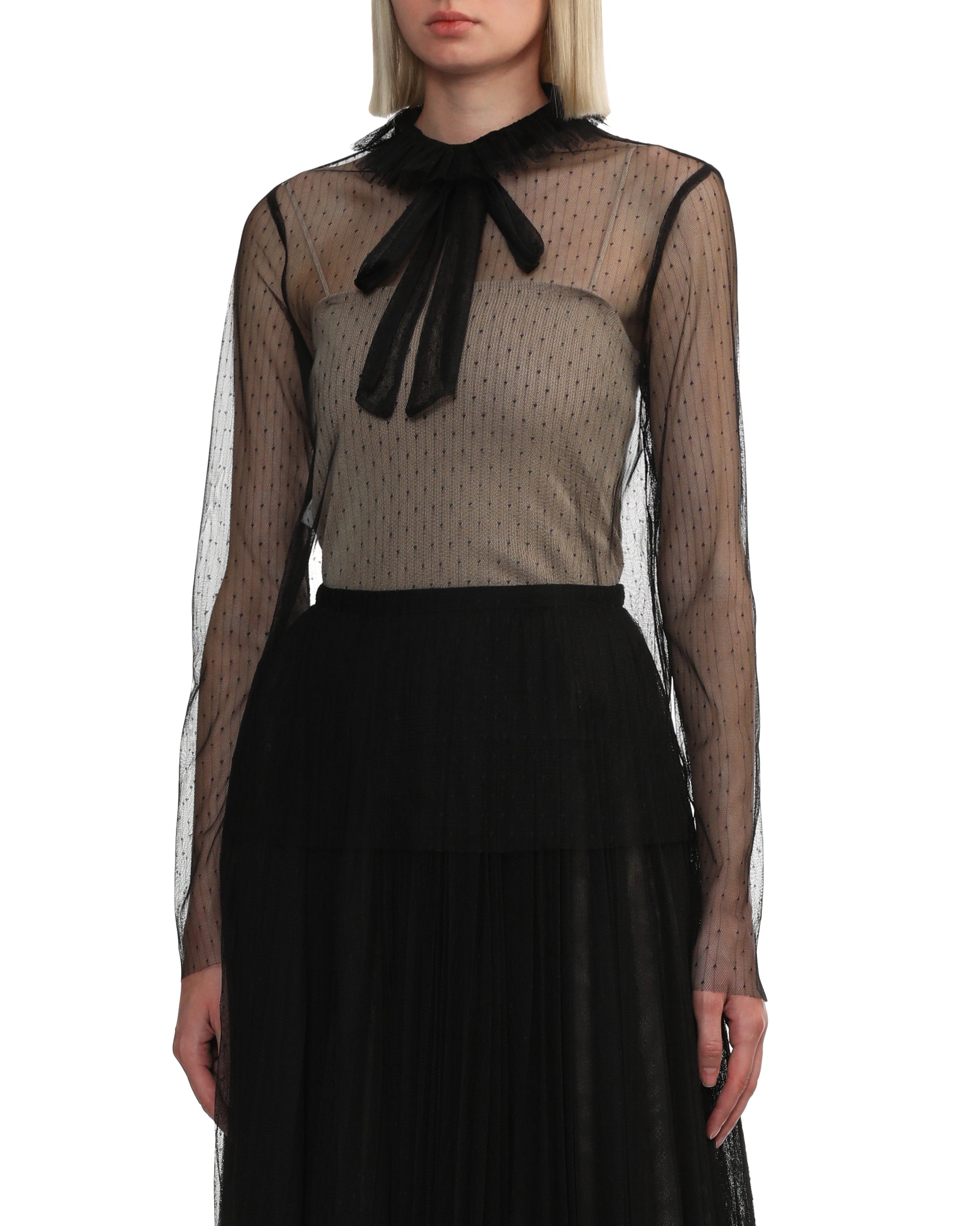 PHILOSOPHY DI LORENZO SERAFINI Sheer tulle top