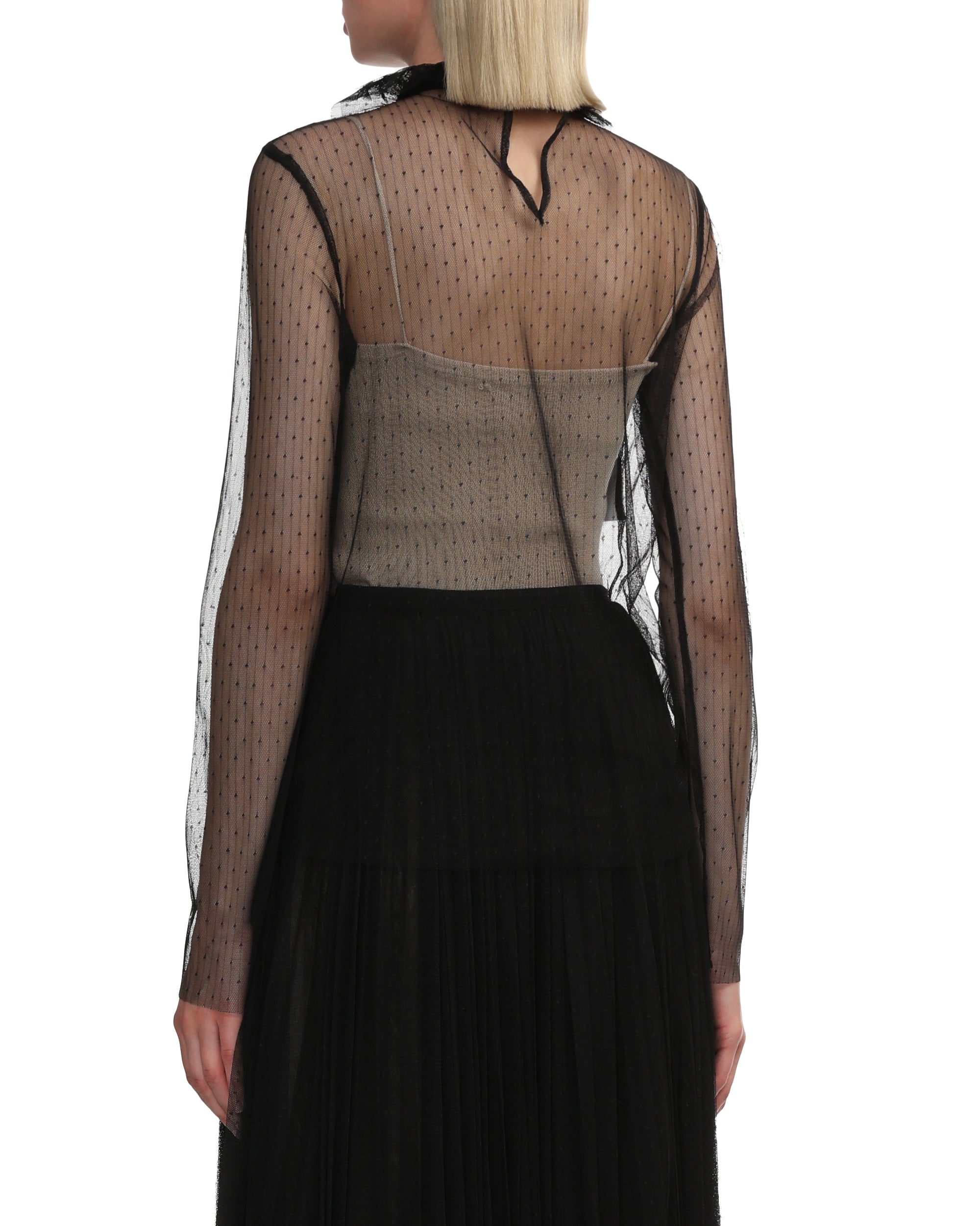 PHILOSOPHY DI LORENZO SERAFINI Sheer tulle top