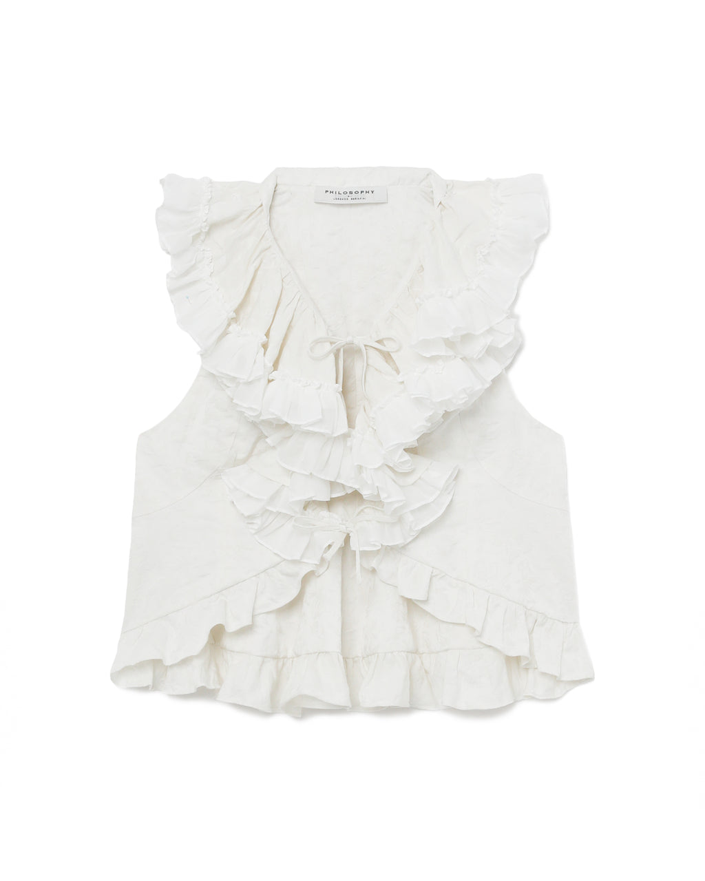 PHILOSOPHY DI LORENZO SERAFINI Jacquard cropped gilet