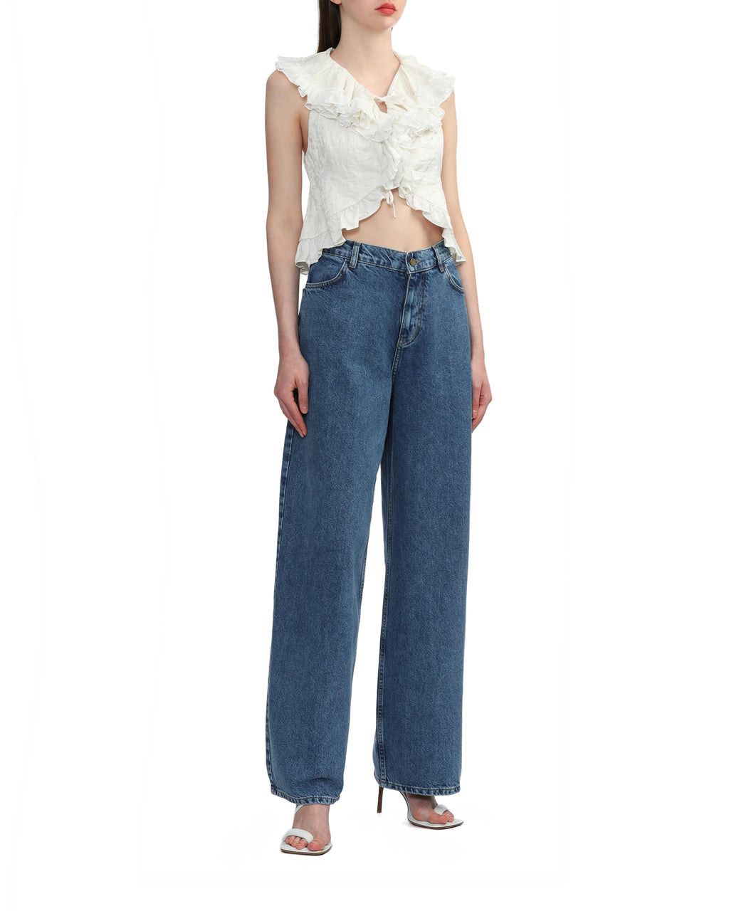 PHILOSOPHY DI LORENZO SERAFINI Jacquard cropped gilet