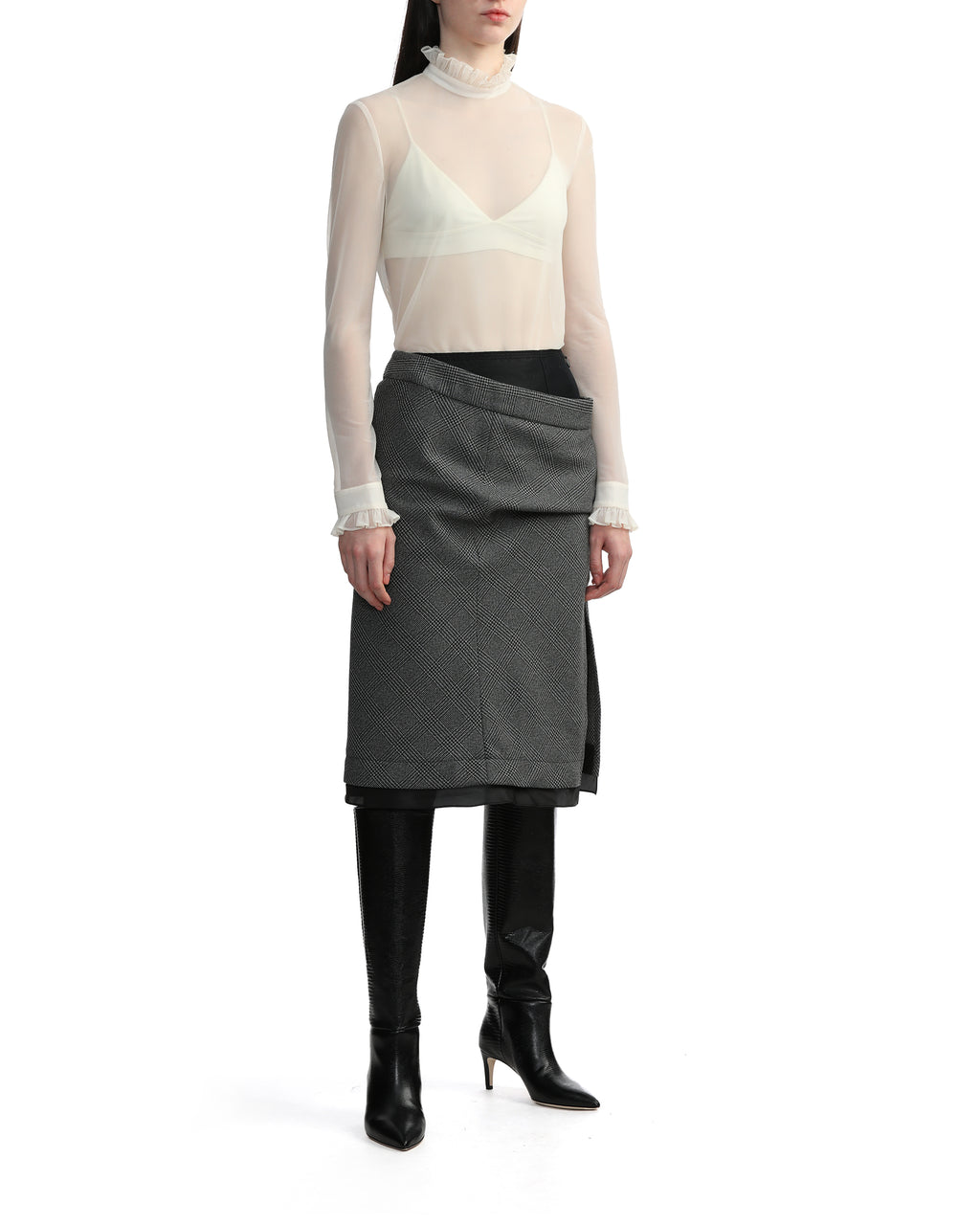 PHILOSOPHY DI LORENZO SERAFINI Techno chiffon blouse