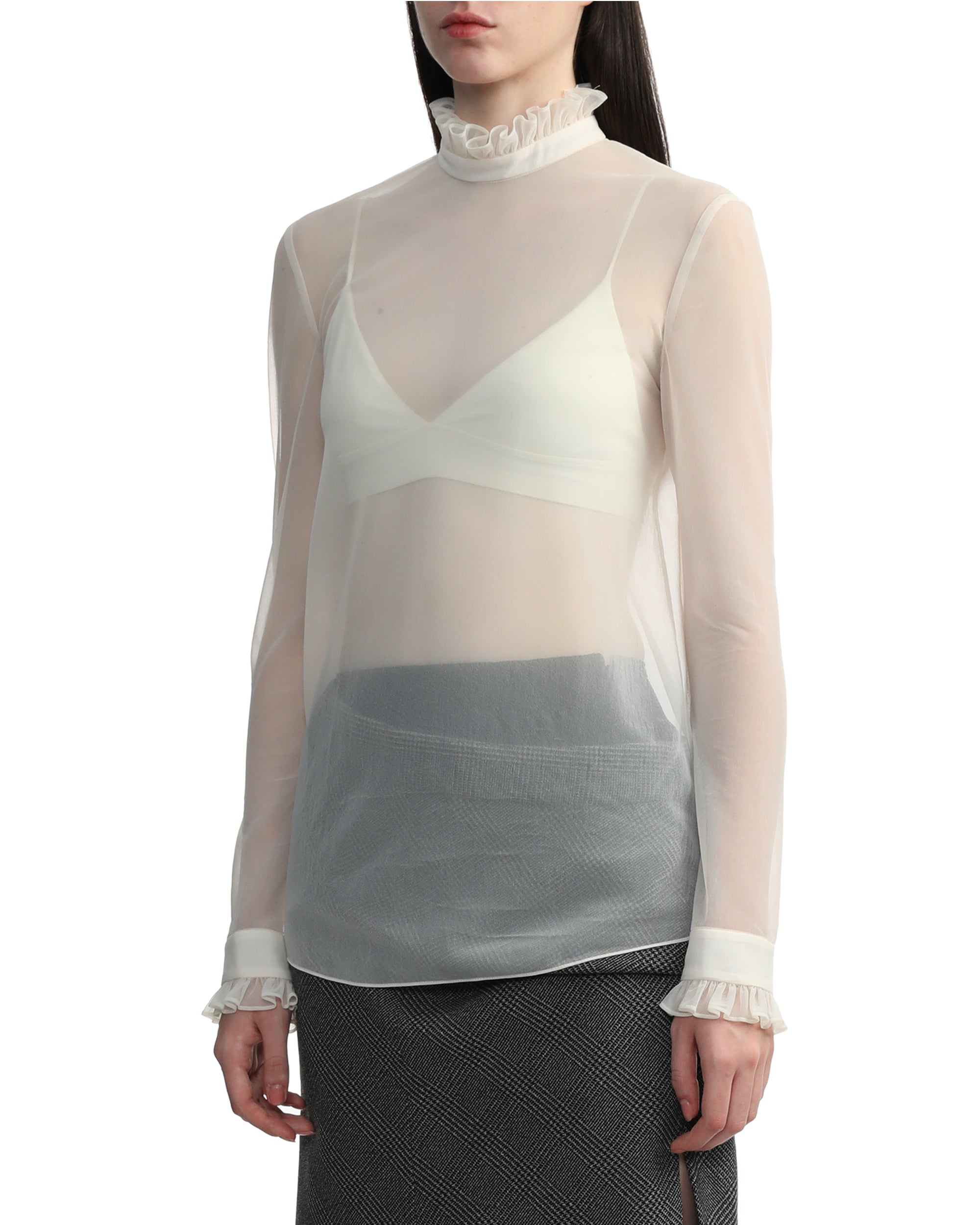 PHILOSOPHY DI LORENZO SERAFINI Techno chiffon blouse