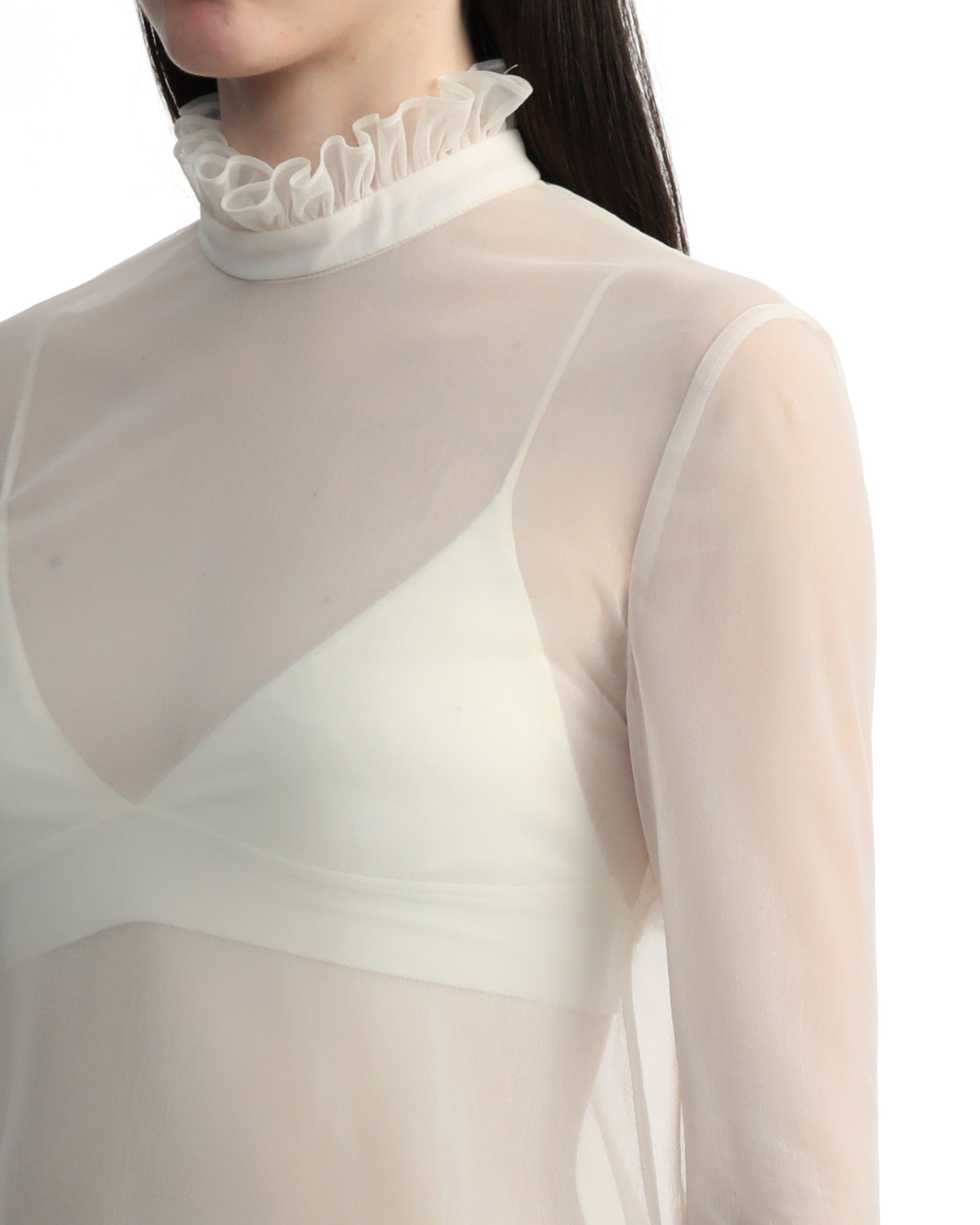 PHILOSOPHY DI LORENZO SERAFINI Techno chiffon blouse