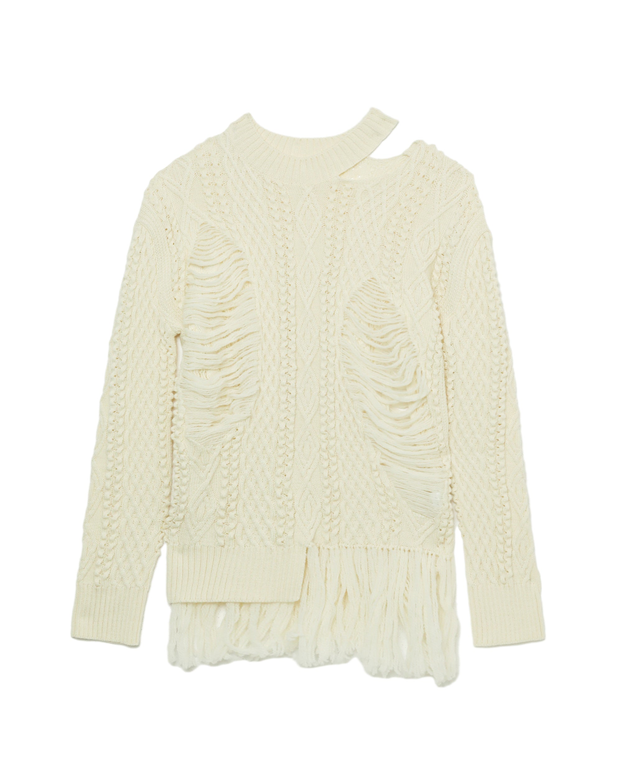 REGULATION YOHJI YAMAMOTO Fringe sweater
