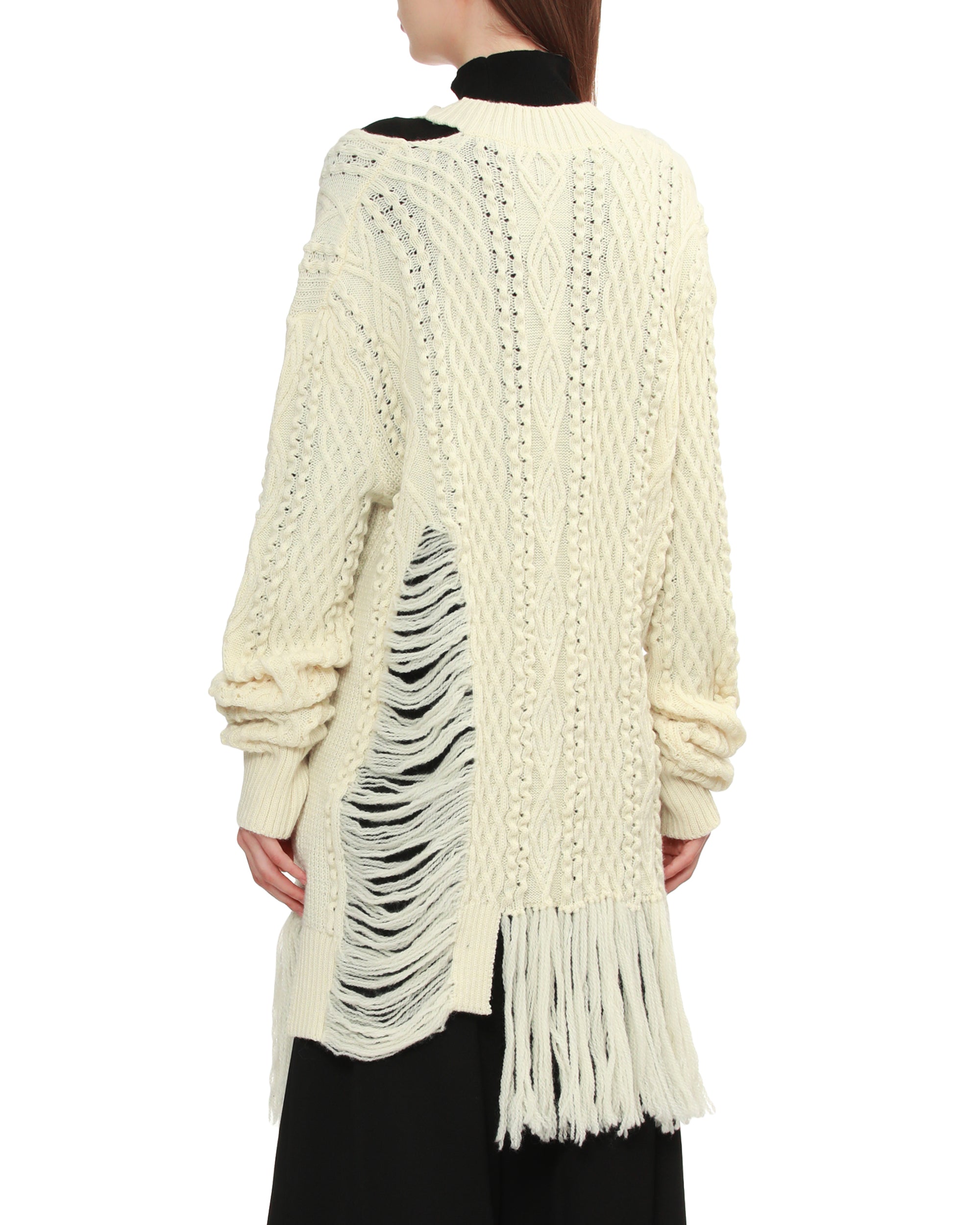 REGULATION YOHJI YAMAMOTO Fringe sweater
