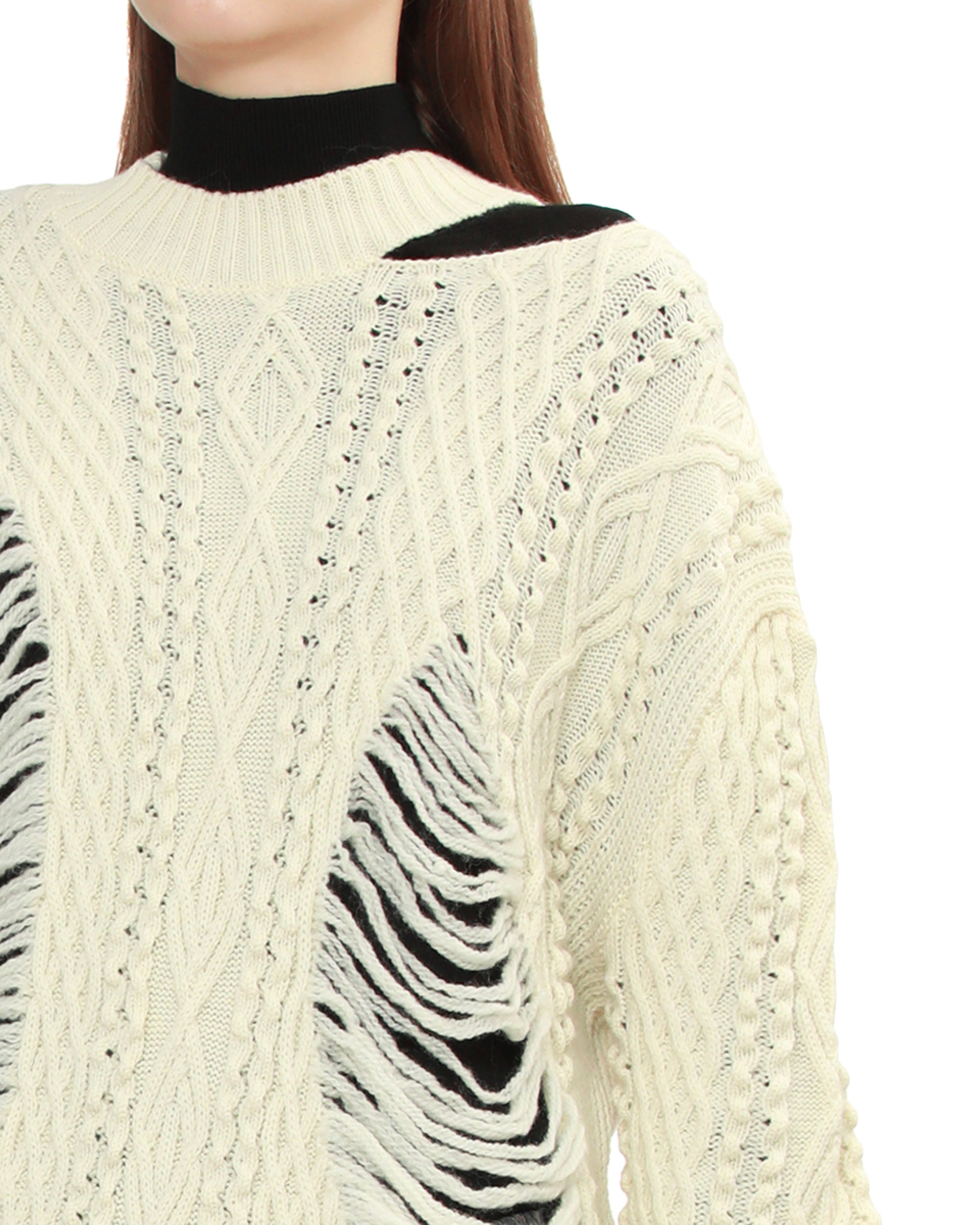 REGULATION YOHJI YAMAMOTO Fringe sweater