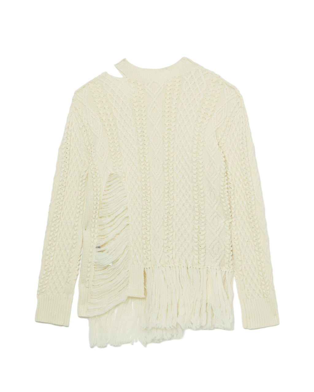 REGULATION YOHJI YAMAMOTO Fringe sweater