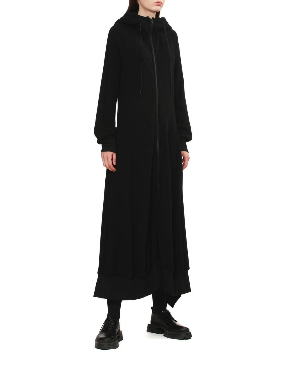 REGULATION YOHJI YAMAMOTO Zip up hoodie dress