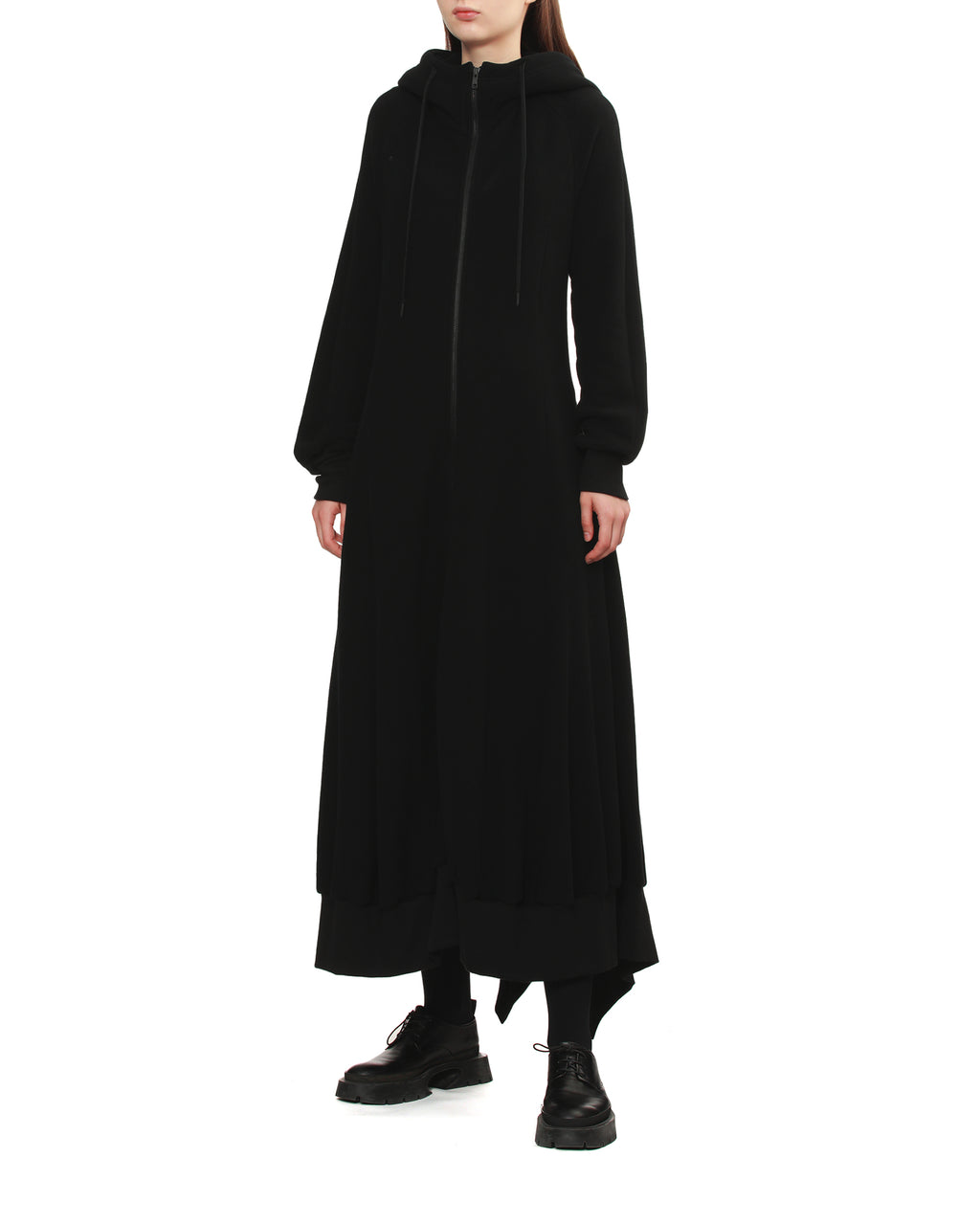 REGULATION YOHJI YAMAMOTO Zip up hoodie dress
