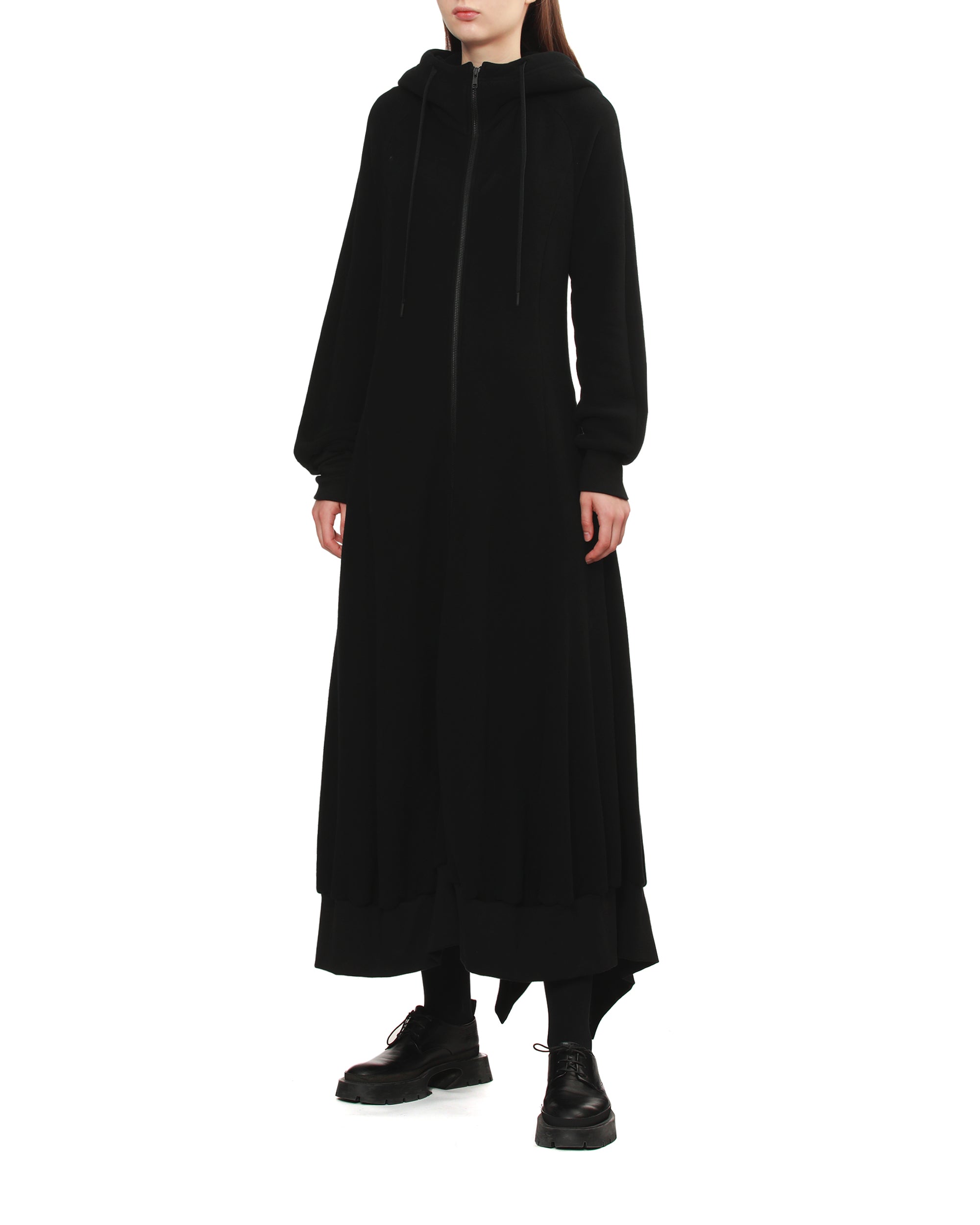 REGULATION YOHJI YAMAMOTO Zip up hoodie dress