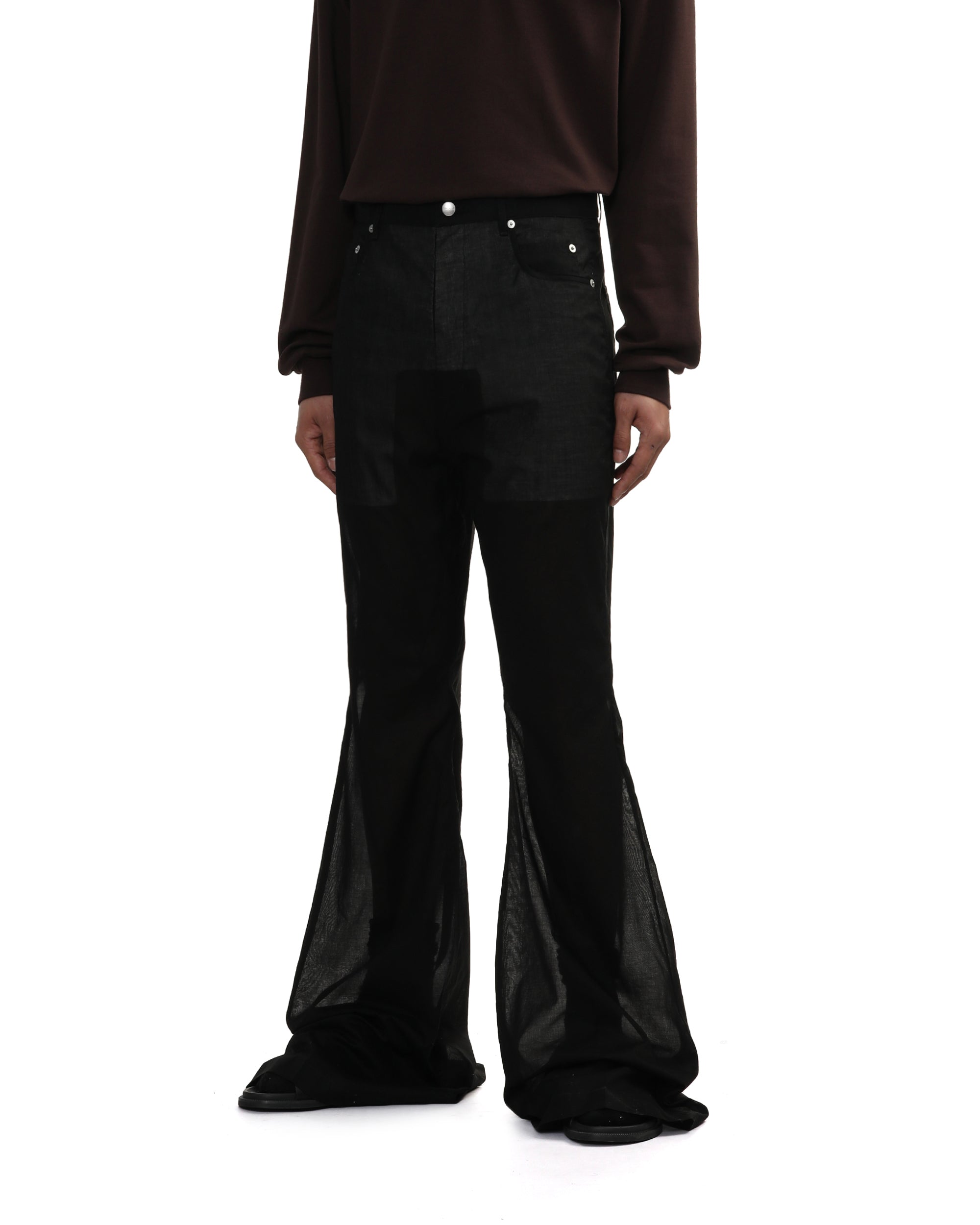 RICK OWENS Flared leg trousers