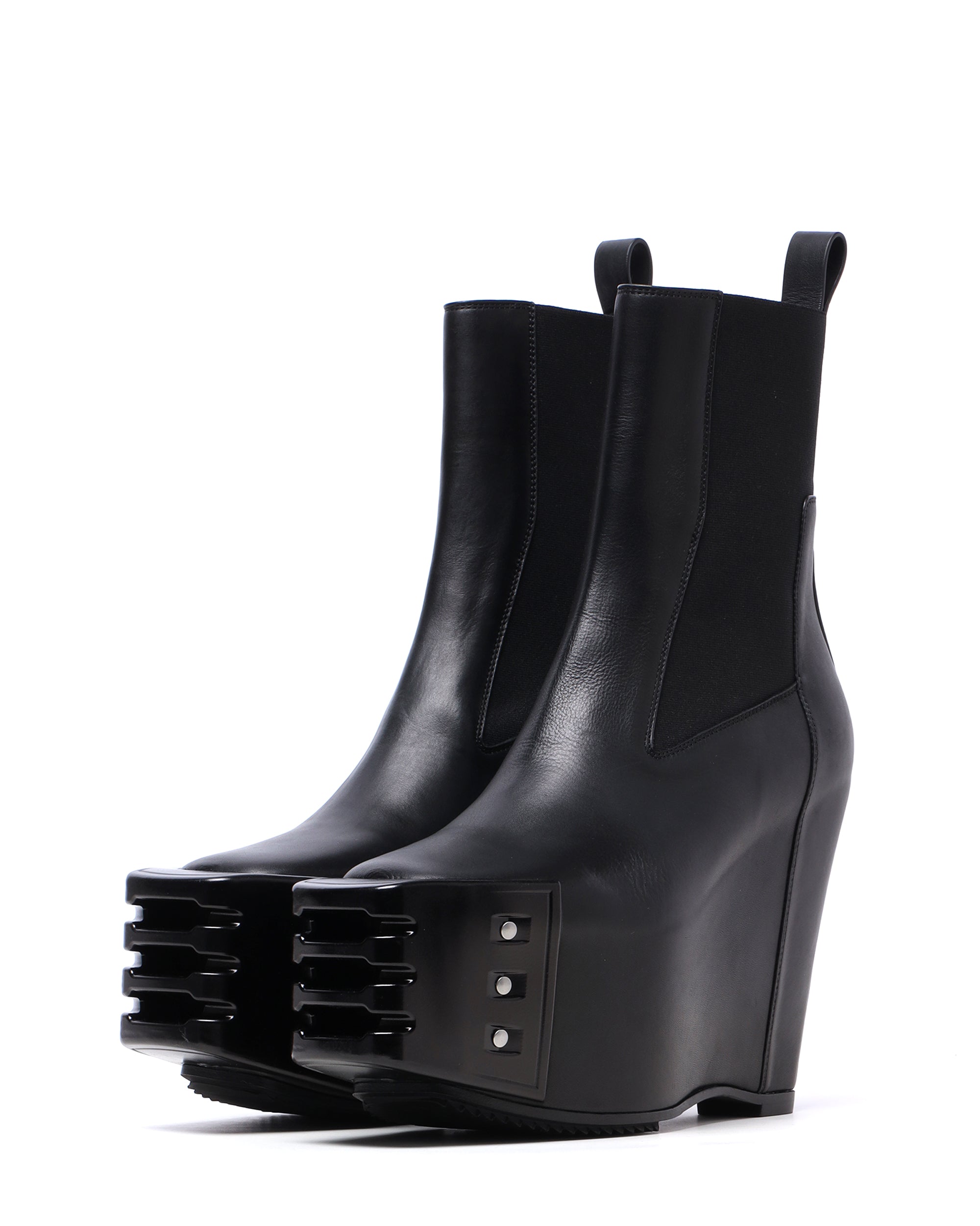 RICK OWENS Grilled Wedge Beatle boots