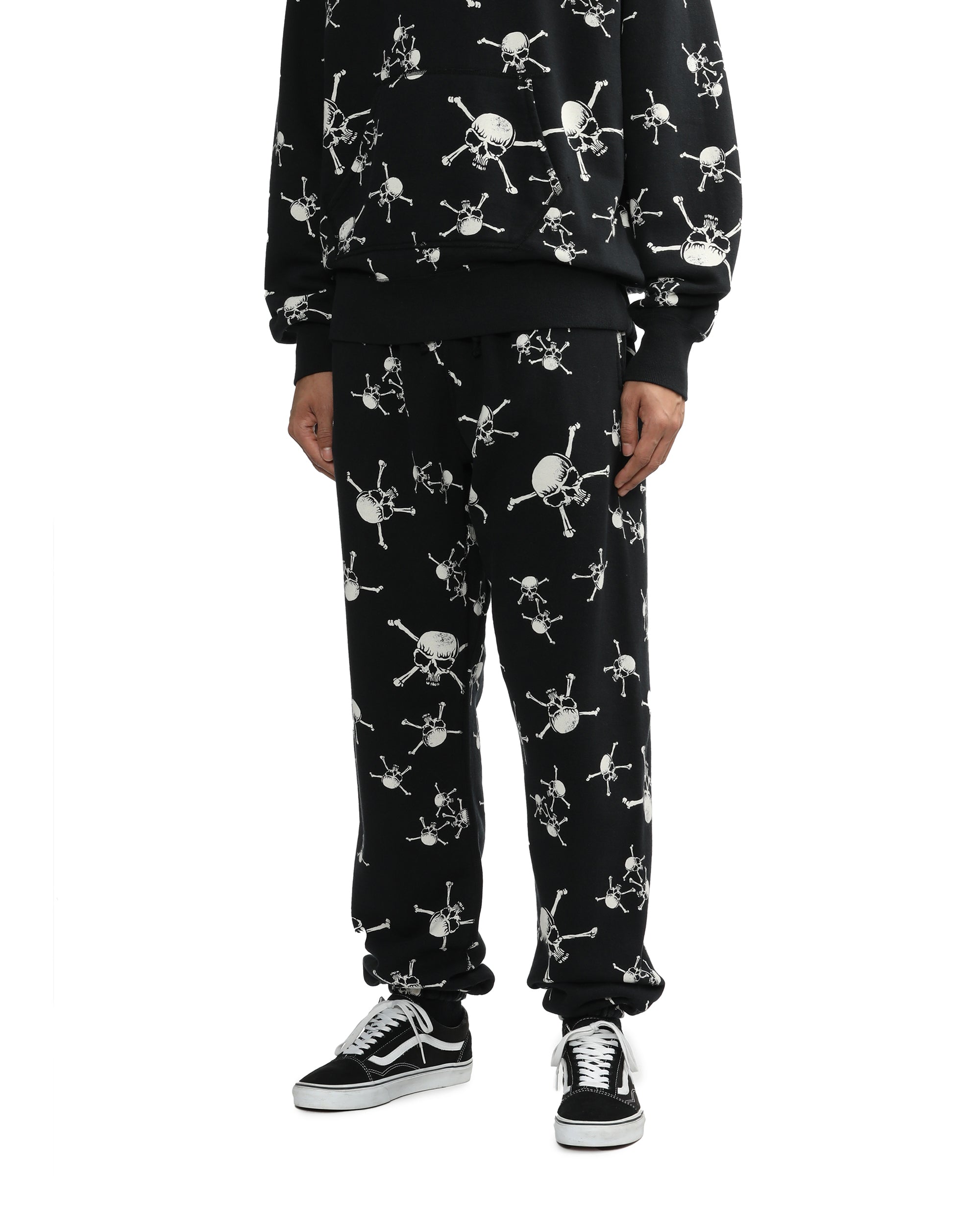 SAINT MXXXXXX Skull-patterned sweatpants