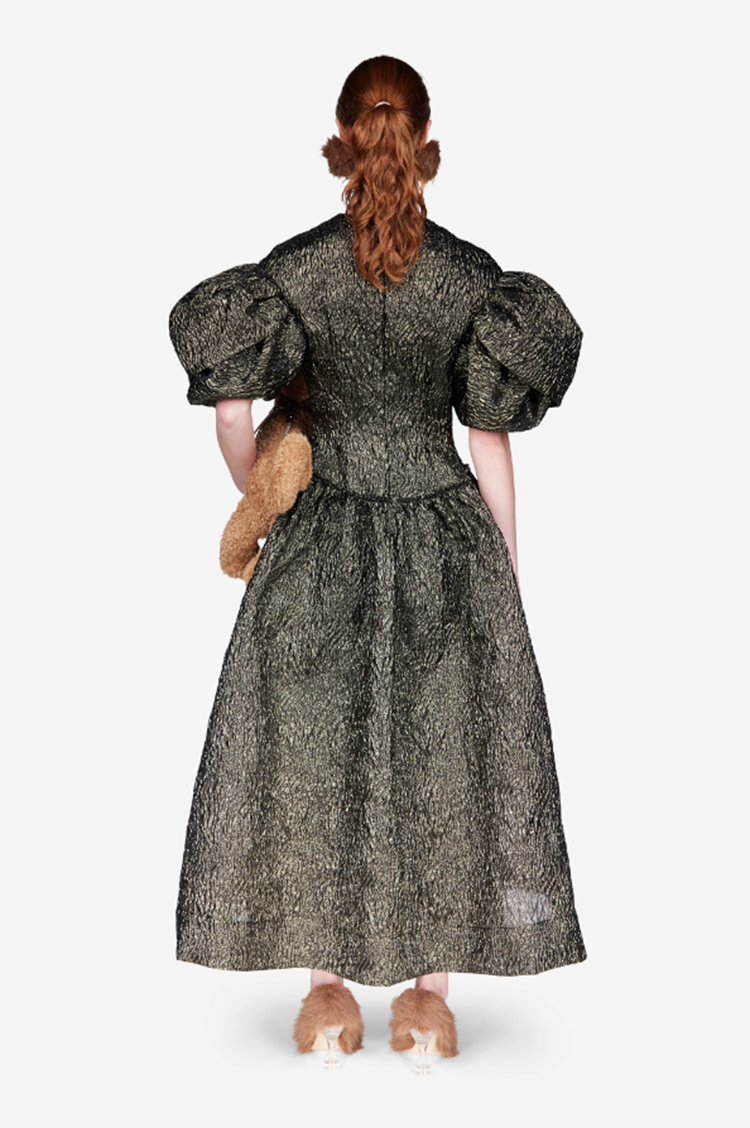 SIMONE ROCHA Simone Rocha Petal Sleeve Sculpted Corset Dress