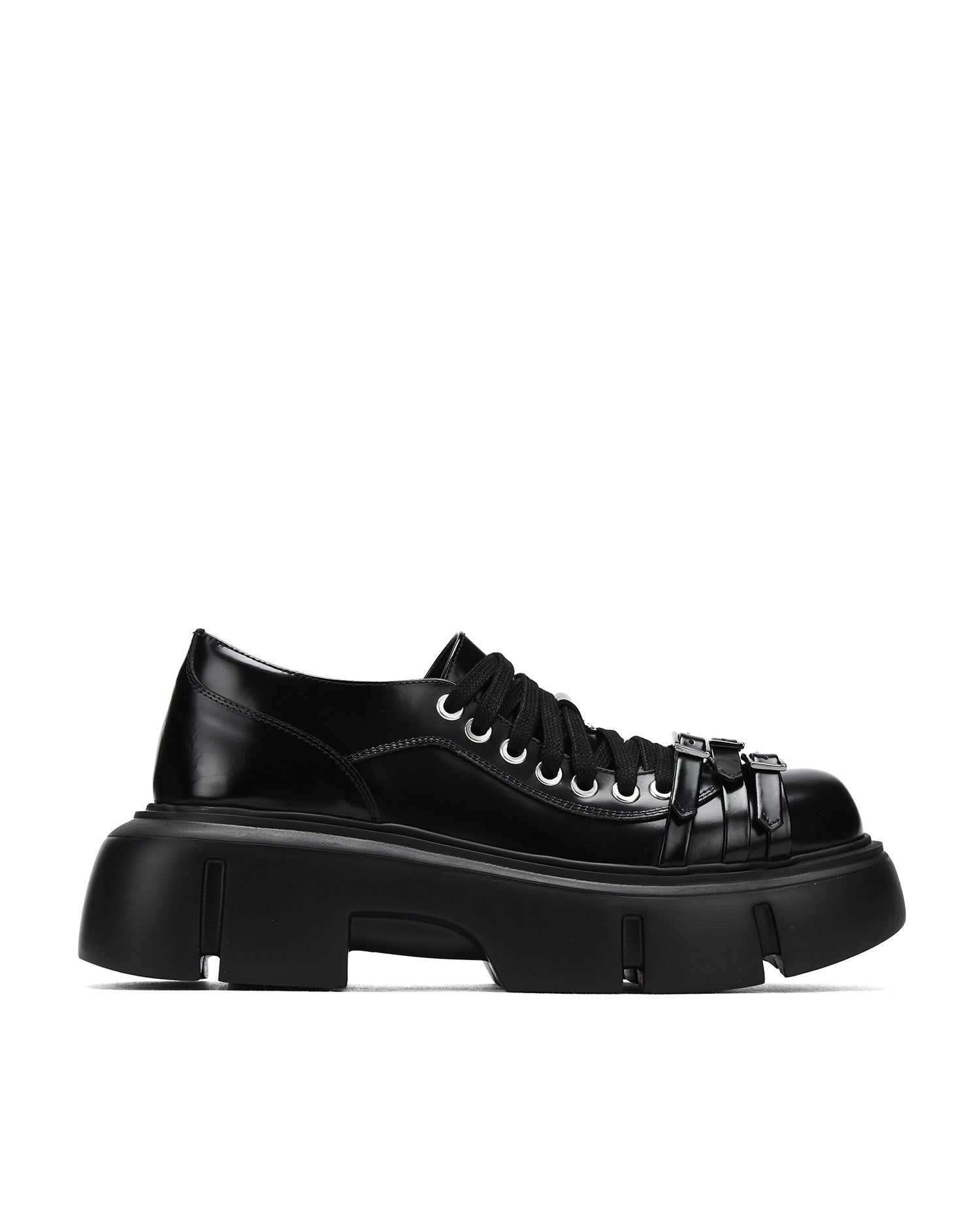 SIMONE ROCHA Low platform buckle boots