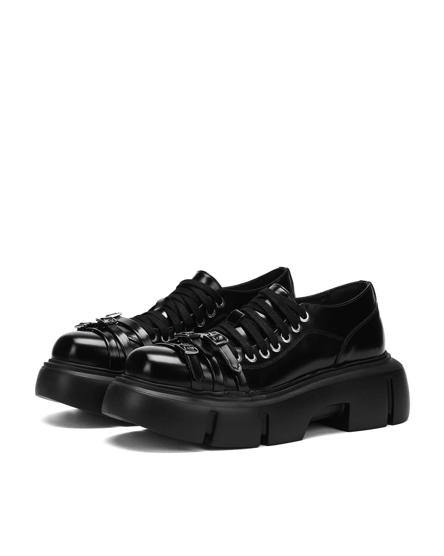 SIMONE ROCHA Low platform buckle boots