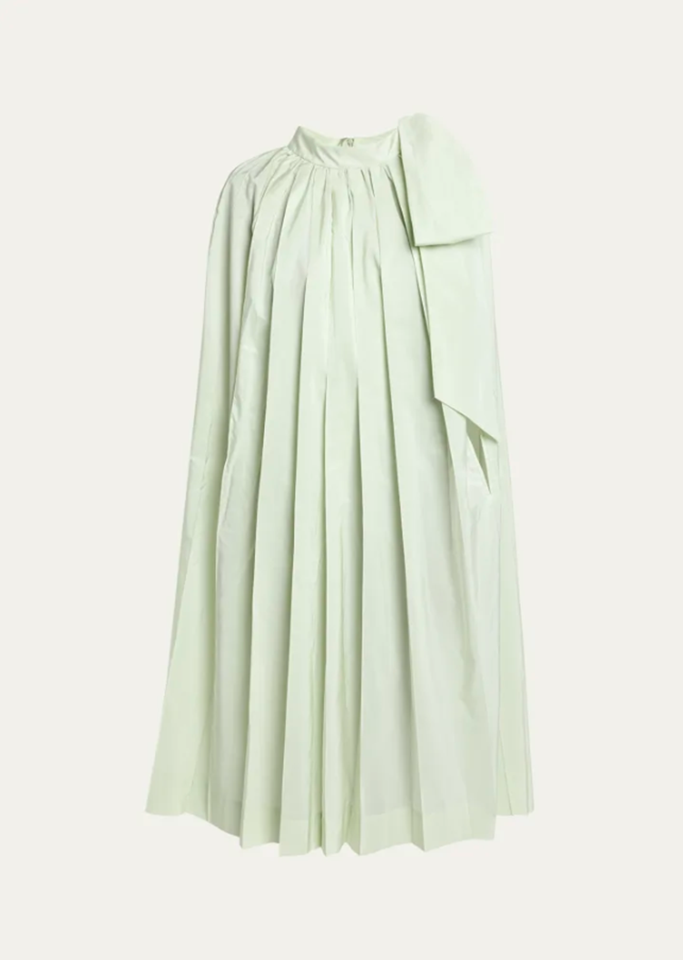 SIMONE ROCHA Simone Rocha Pleated Cascade Cape Dress