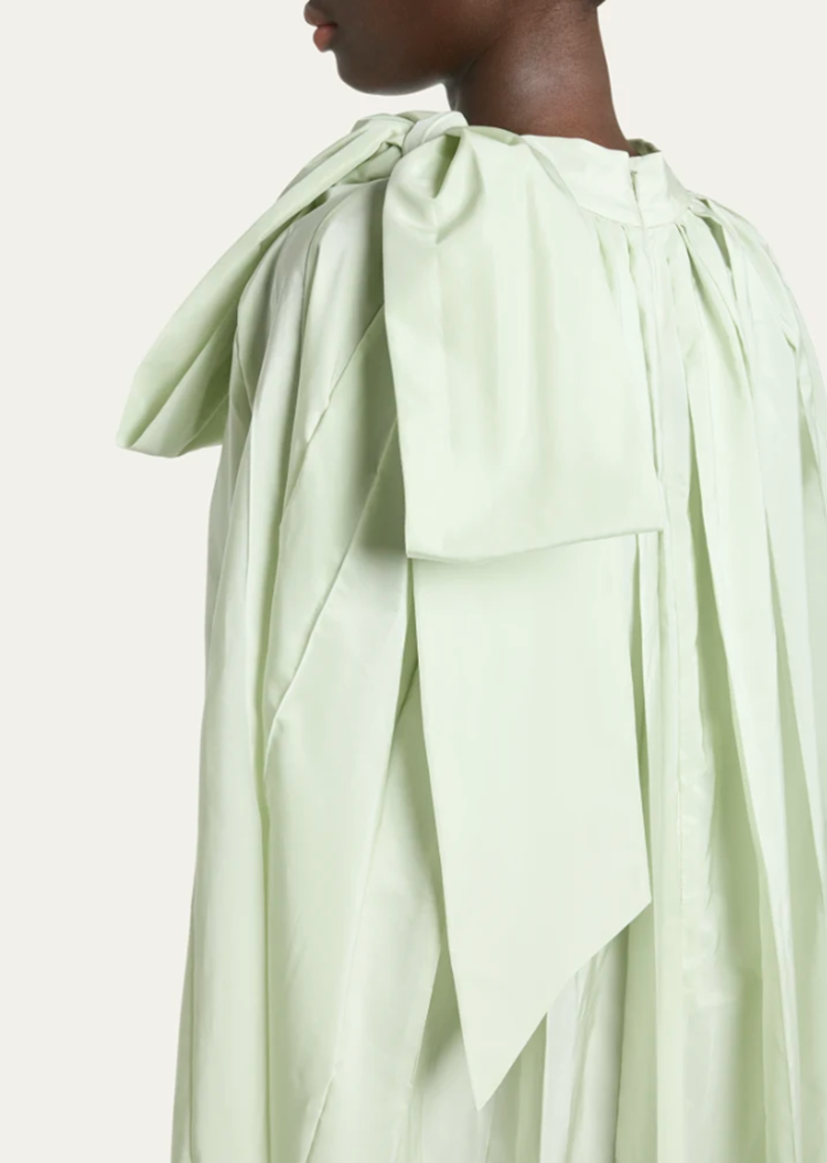SIMONE ROCHA Simone Rocha Pleated Cascade Cape Dress