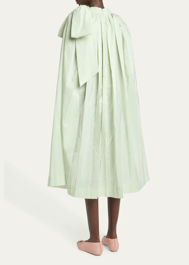 SIMONE ROCHA Simone Rocha Pleated Cascade Cape Dress