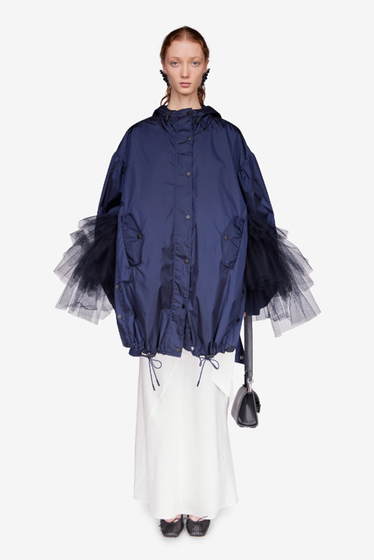SIMONE ROCHA Simone Rocha Button Placket Trapeze Parka