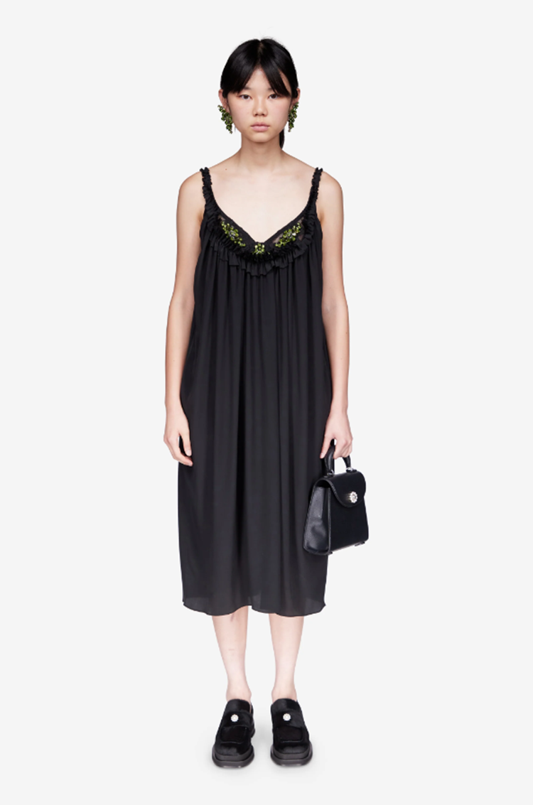 SIMONE ROCHA Simone Rocha Embellished Bra Tulip Dress