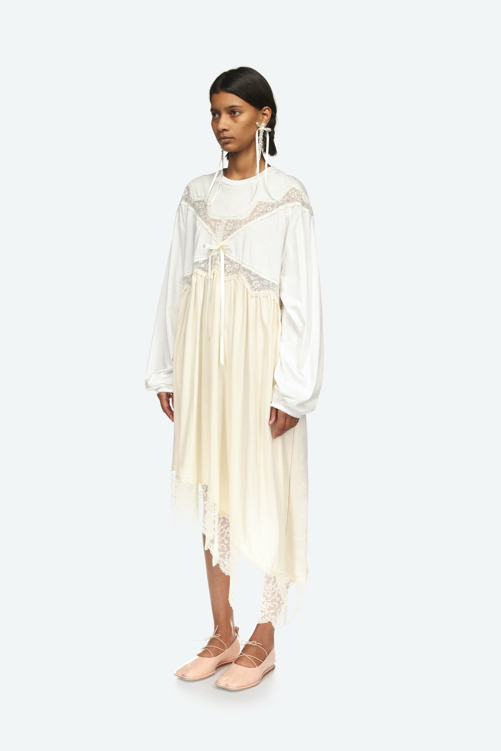 SIMONE ROCHA SIMONE ROCHA Patchwork Long Sleeve T-Shirt Dress