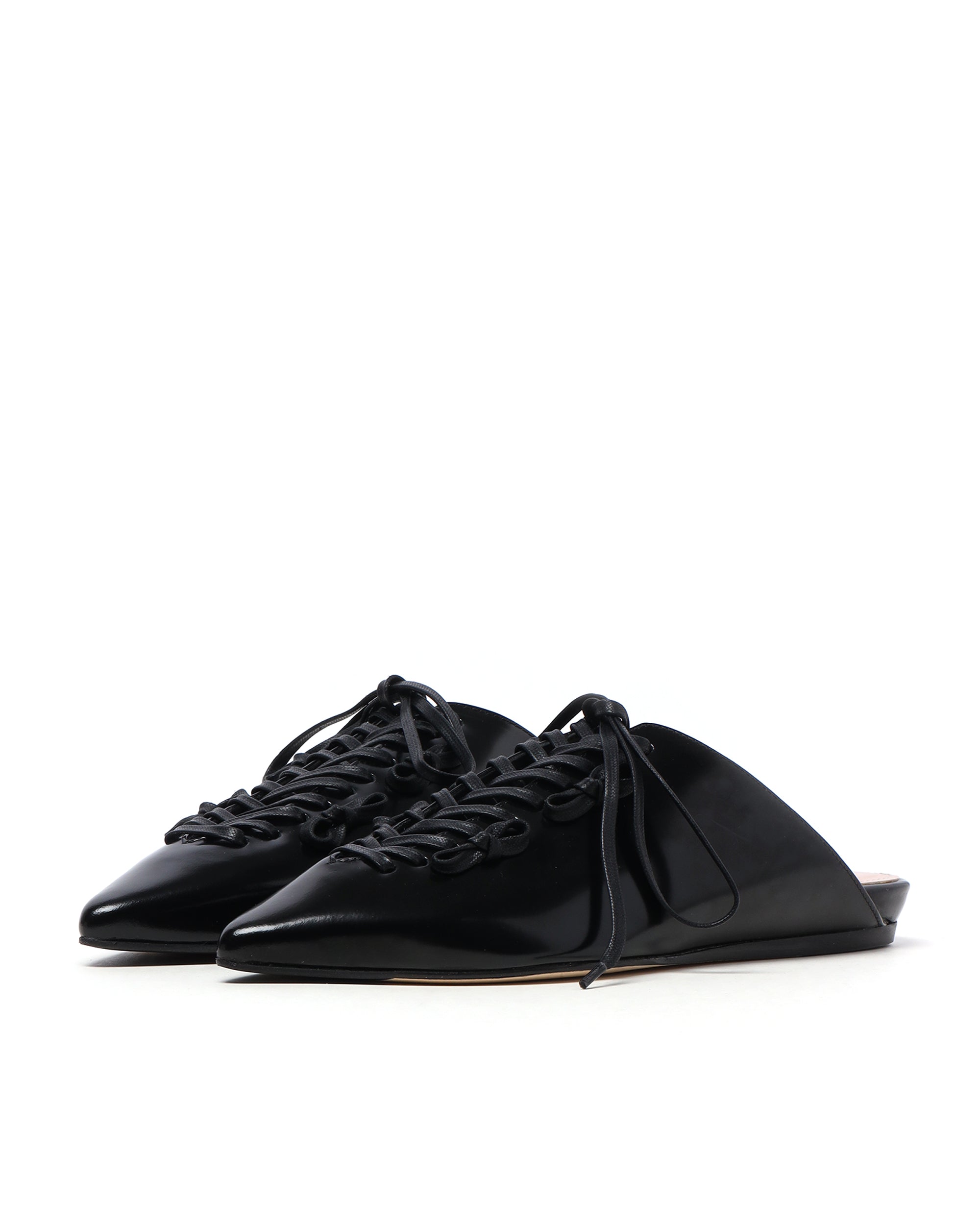SIMONE ROCHA Pointed toe lace-up mules