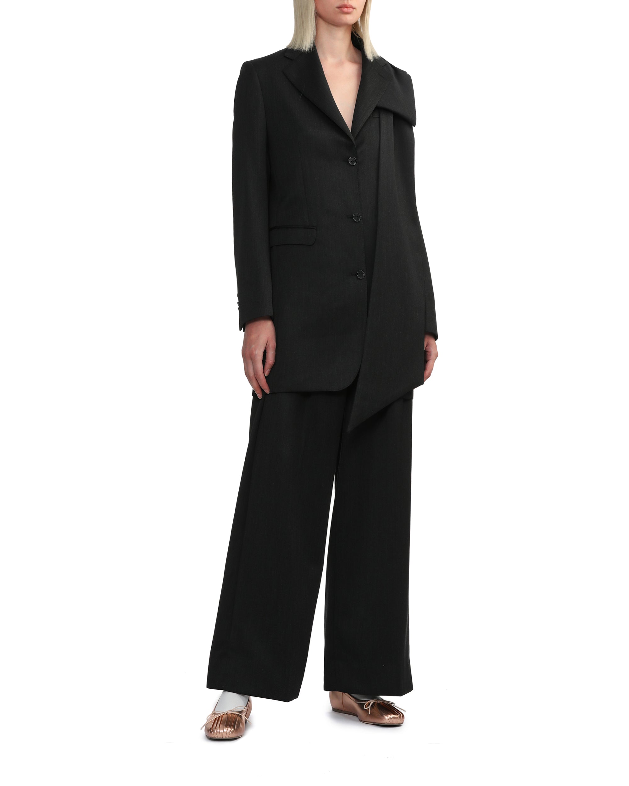 SIMONE ROCHA Pleated ballerina shoes